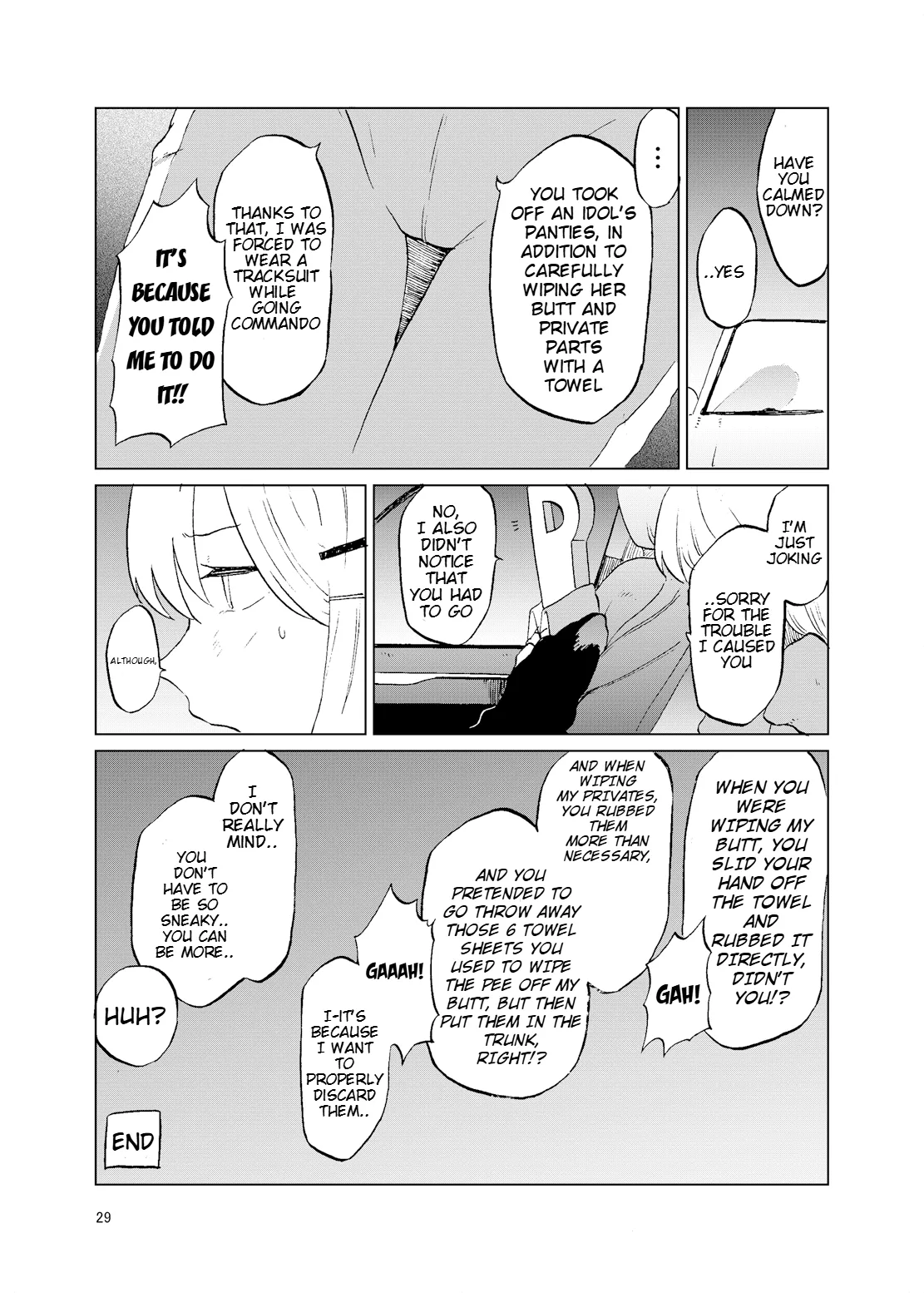 TOILET side：tsumugi page 27 featuring producer the idolmaster parody - sole male no penetration hentai manga - read online free