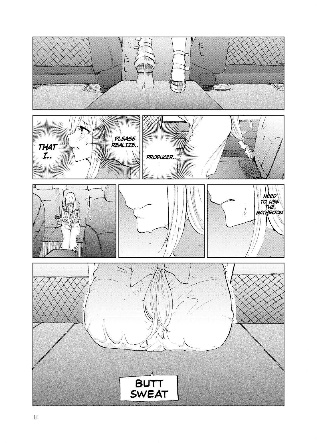 TOILET side：tsumugi page 9 featuring producer the idolmaster parody - sole male no penetration hentai manga - read online free
