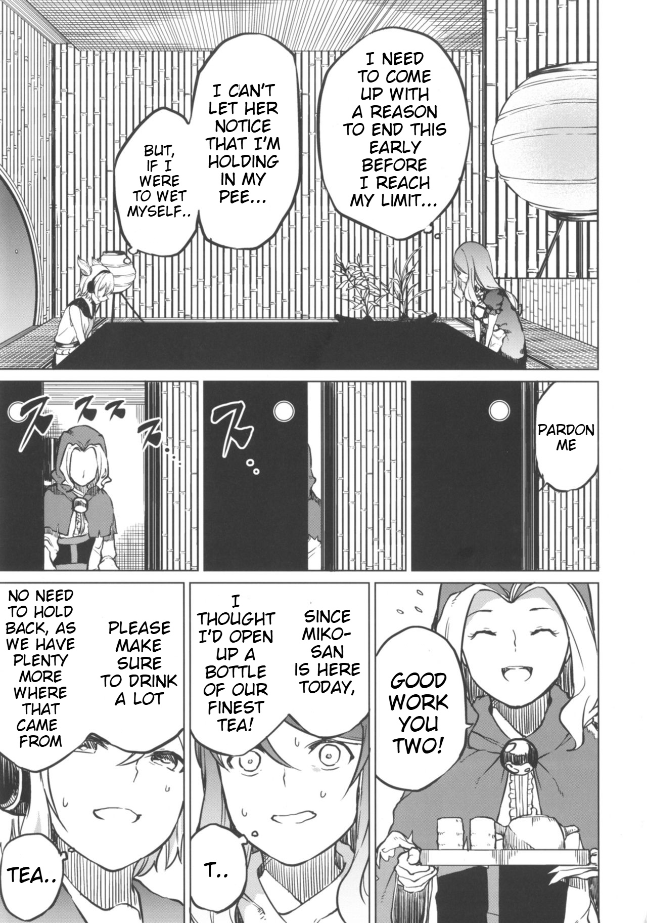 Toire ni ikitai! Hijiri desuga page 9 featuring byakuren hijiri touhou project parody - urination omorashi hentai manga - read online free