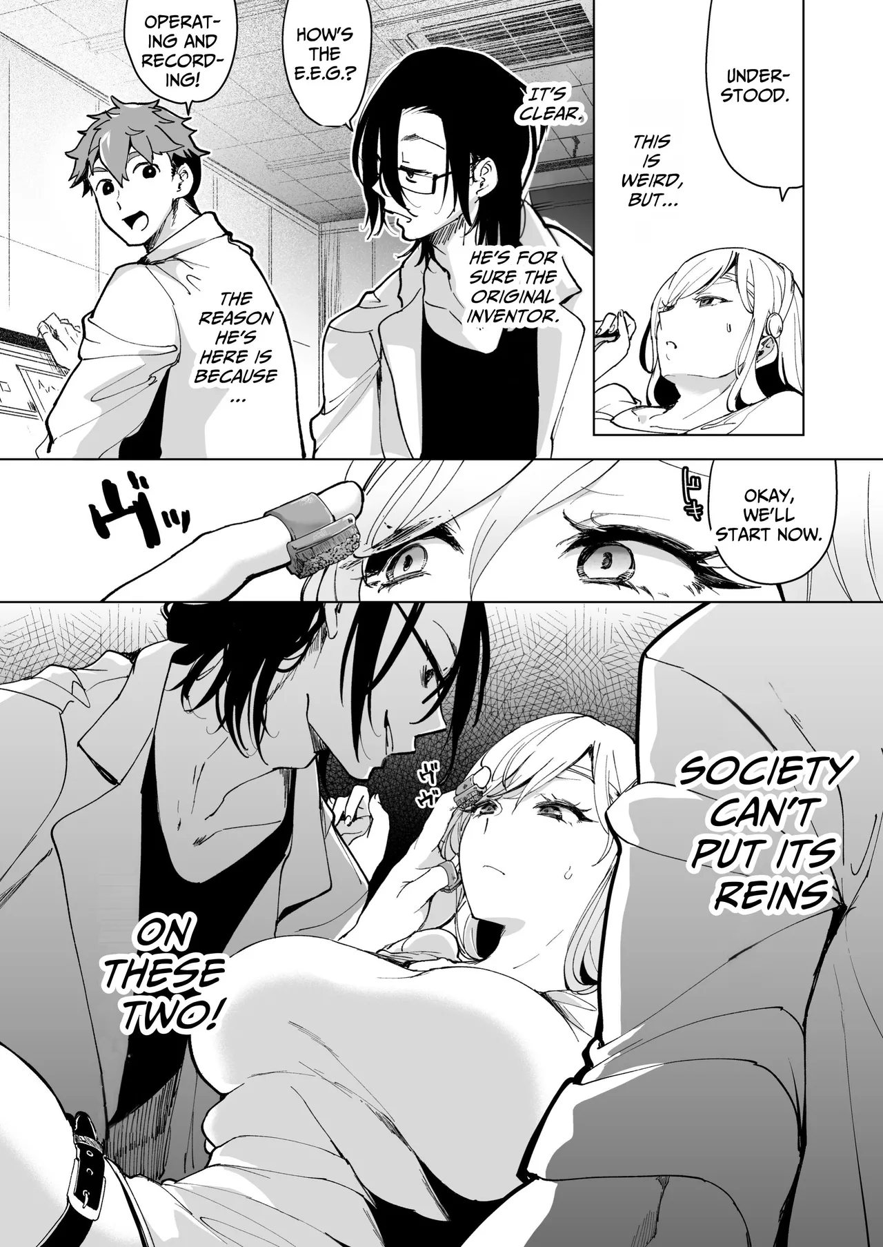 [Face Look Ponpon (Mogiri Ochigi)] Ai Gangu no Onna ~Tokumei Kaihatsu-bu no Otoko Futari ni Gangu ni Sarete Rinri ga Houkai~ | Turned into a Sex Toy?! Goodbye Morals!! Product Testing for the Secret R&D Department [English] [Kabedon] page 25 original parody - sole female rough translation hentai manga - read online free