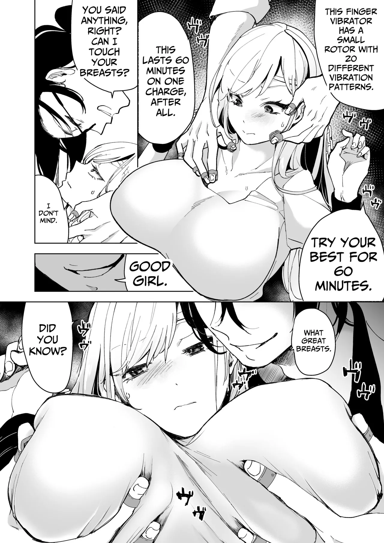 [Face Look Ponpon (Mogiri Ochigi)] Ai Gangu no Onna ~Tokumei Kaihatsu-bu no Otoko Futari ni Gangu ni Sarete Rinri ga Houkai~ | Turned into a Sex Toy?! Goodbye Morals!! Product Testing for the Secret R&D Department [English] [Kabedon] page 26 original parody - big breasts mmf threesome hentai manga - read online free