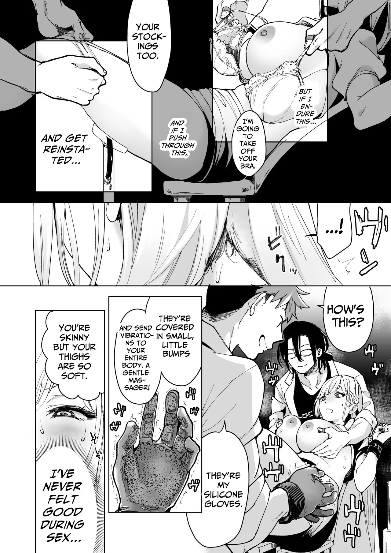 [Face Look Ponpon (Mogiri Ochigi)] Ai Gangu no Onna ~Tokumei Kaihatsu-bu no Otoko Futari ni Gangu ni Sarete Rinri ga Houkai~ | Turned into a Sex Toy?! Goodbye Morals!! Product Testing for the Secret R&D Department [English] [Kabedon] page 30 original parody - big breasts mmf threesome hentai manga - read online free