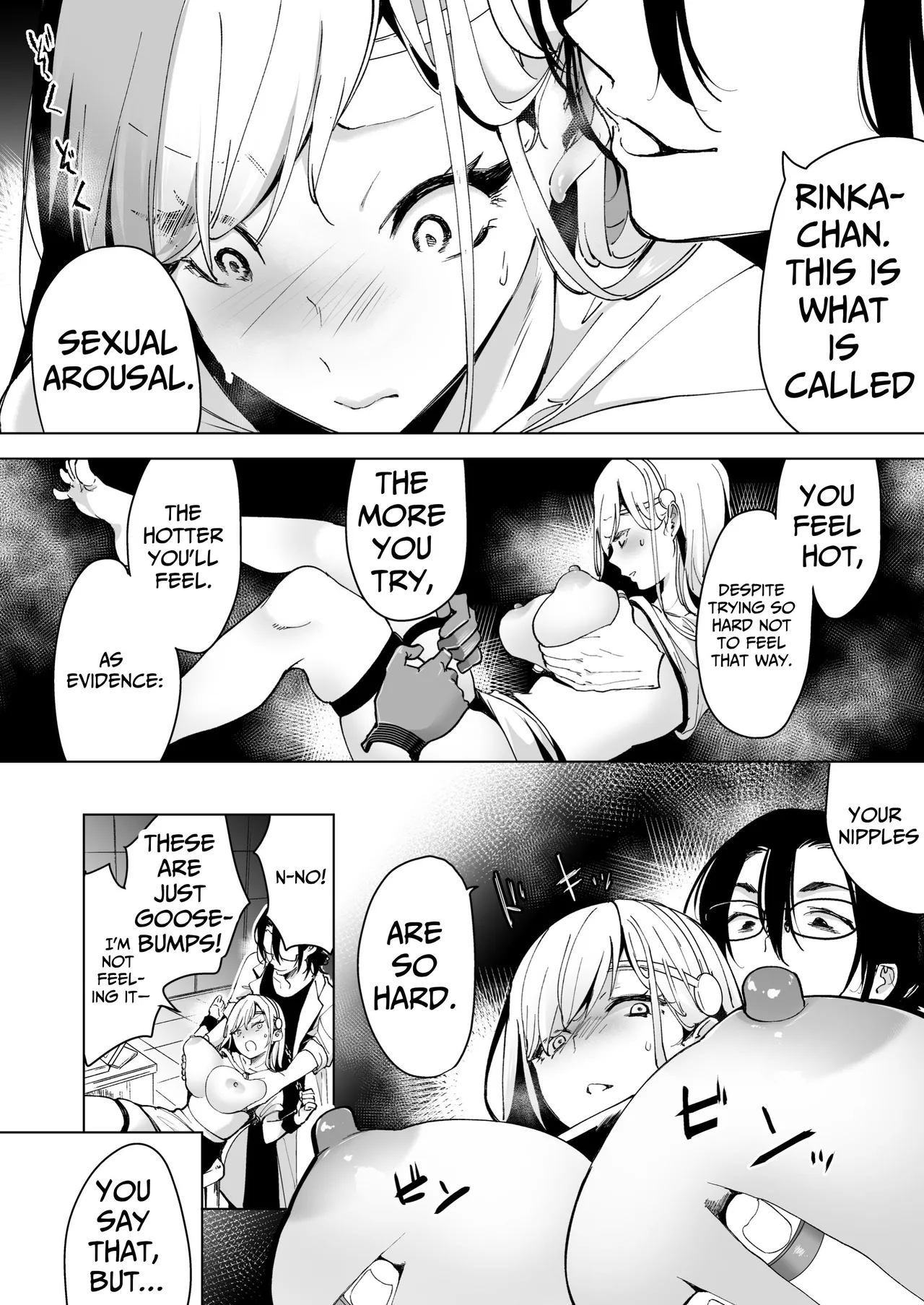 [Face Look Ponpon (Mogiri Ochigi)] Ai Gangu no Onna ~Tokumei Kaihatsu-bu no Otoko Futari ni Gangu ni Sarete Rinri ga Houkai~ | Turned into a Sex Toy?! Goodbye Morals!! Product Testing for the Secret R&D Department [English] [Kabedon] page 34 original parody - sole female rough translation hentai manga - read online free