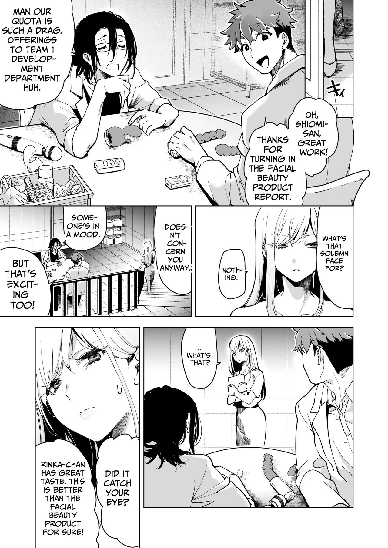 [Face Look Ponpon (Mogiri Ochigi)] Ai Gangu no Onna ~Tokumei Kaihatsu-bu no Otoko Futari ni Gangu ni Sarete Rinri ga Houkai~ | Turned into a Sex Toy?! Goodbye Morals!! Product Testing for the Secret R&D Department [English] [Kabedon] page 67 original parody - sole female rough translation hentai manga - read online free