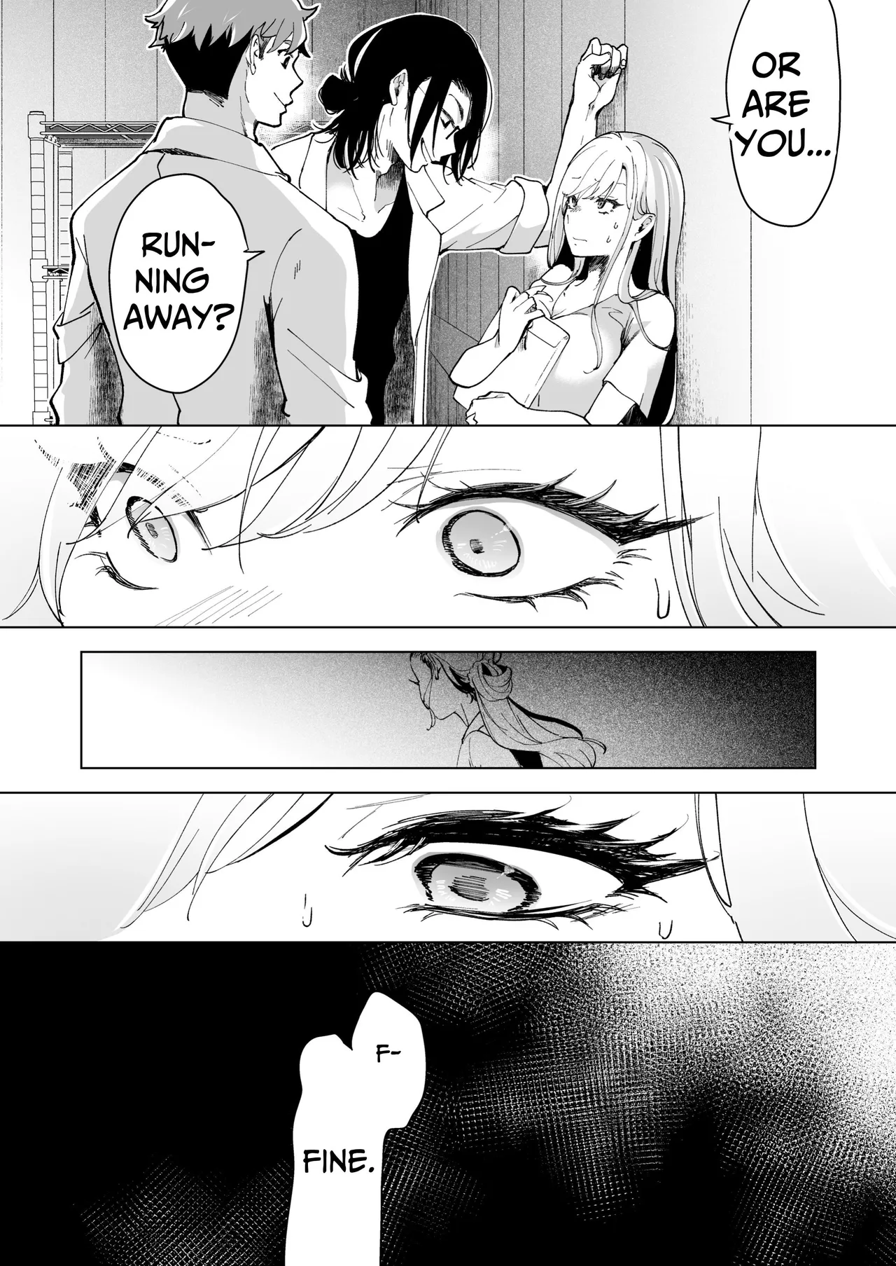 [Face Look Ponpon (Mogiri Ochigi)] Ai Gangu no Onna ~Tokumei Kaihatsu-bu no Otoko Futari ni Gangu ni Sarete Rinri ga Houkai~ | Turned into a Sex Toy?! Goodbye Morals!! Product Testing for the Secret R&D Department [English] [Kabedon] page 69 original parody - sole female rough translation hentai manga - read online free