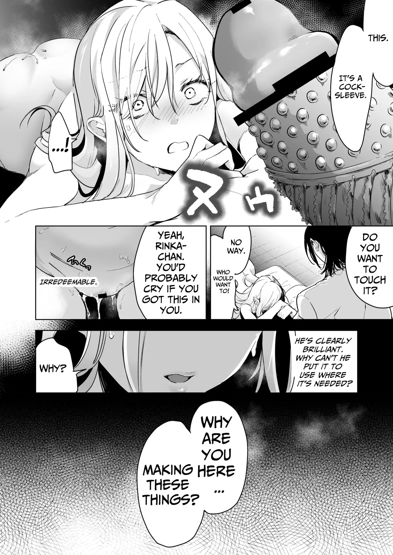 [Face Look Ponpon (Mogiri Ochigi)] Ai Gangu no Onna ~Tokumei Kaihatsu-bu no Otoko Futari ni Gangu ni Sarete Rinri ga Houkai~ | Turned into a Sex Toy?! Goodbye Morals!! Product Testing for the Secret R&D Department [English] [Kabedon] page 80 original parody - sole female rough translation hentai manga - read online free