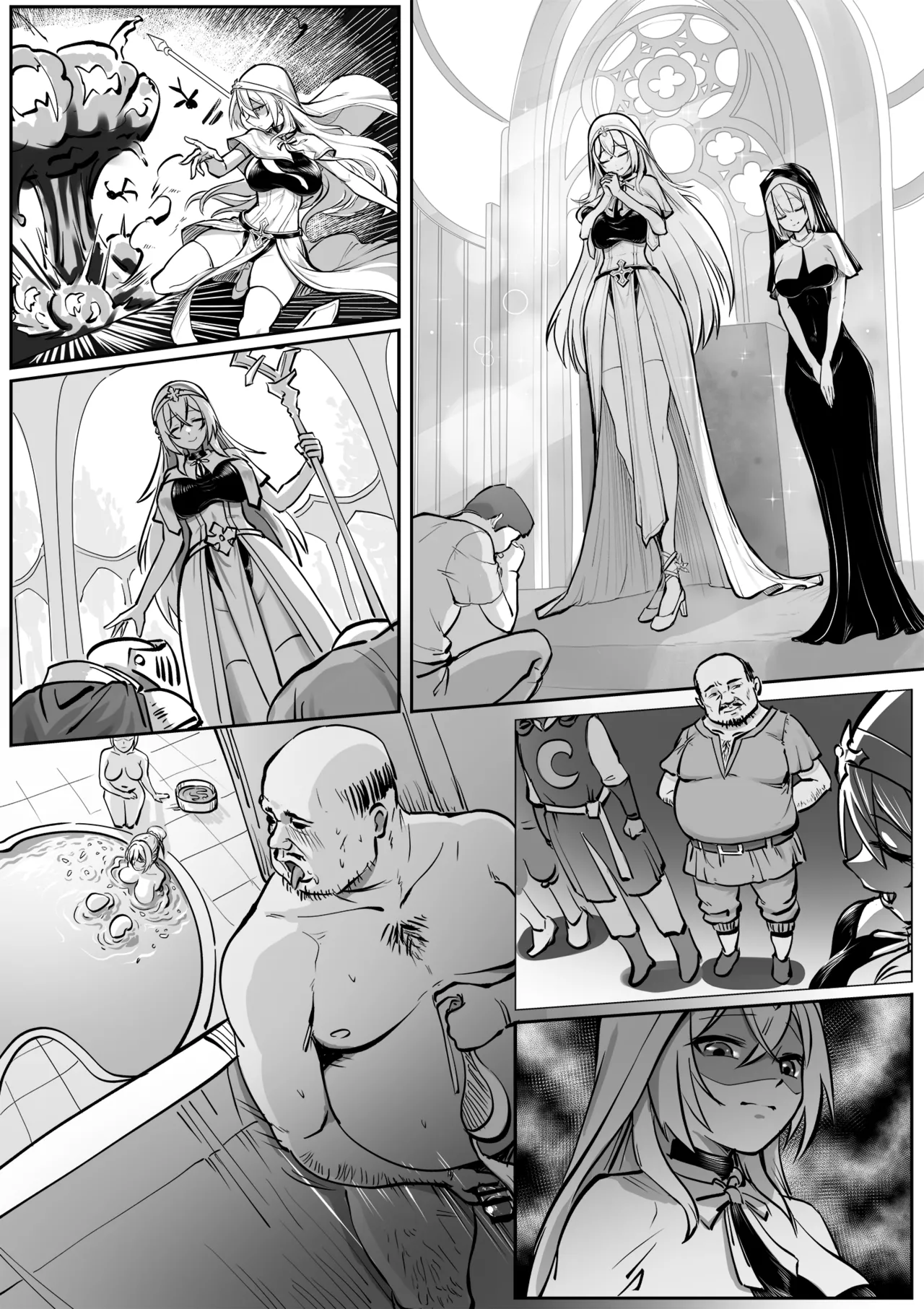 The Devotion of the Saintess page 14 original parody - big breasts nun hentai manga - read online free