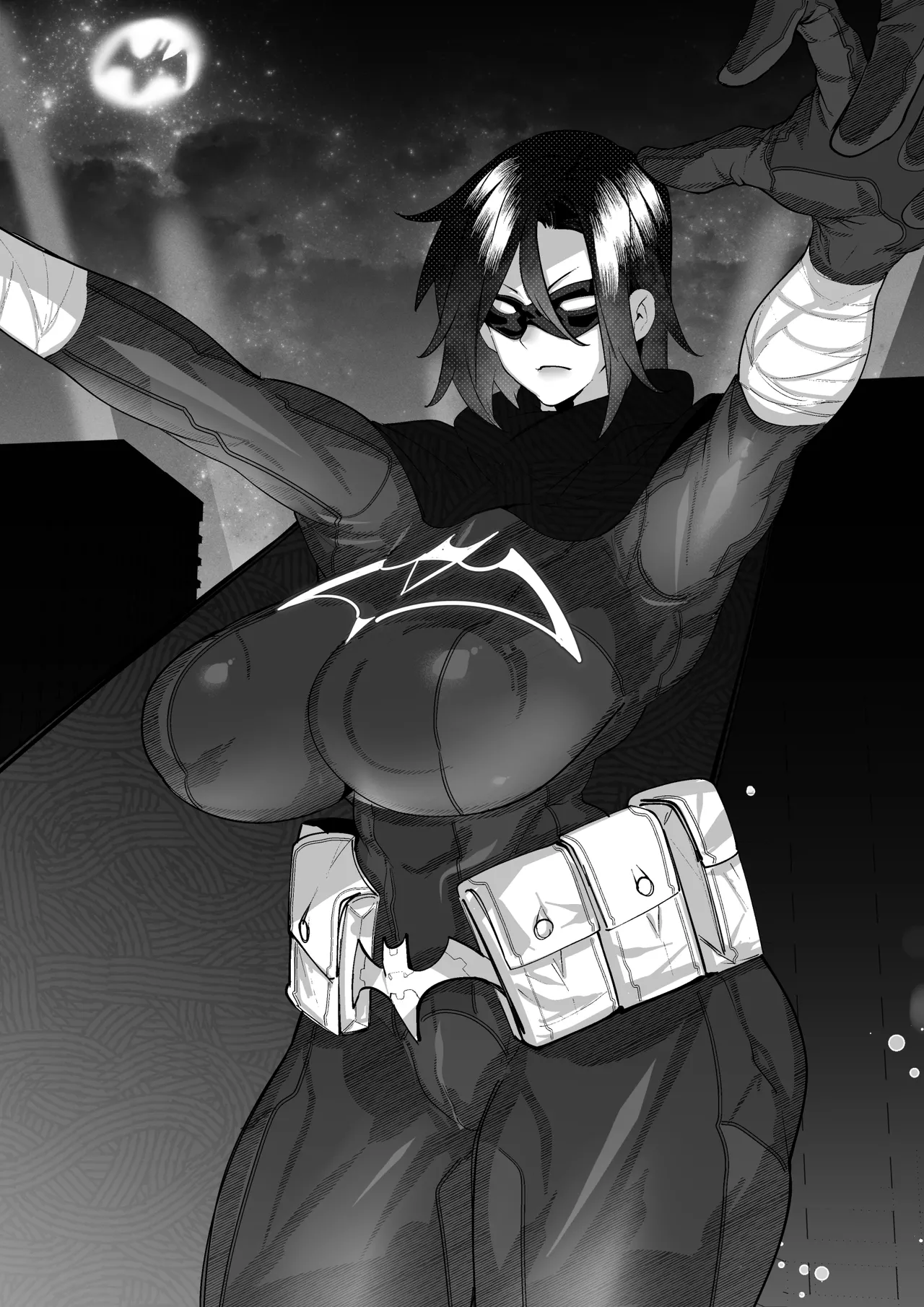 ブラックバットは負ける page 11 original parody - big breasts eyemask hentai manga - read online free