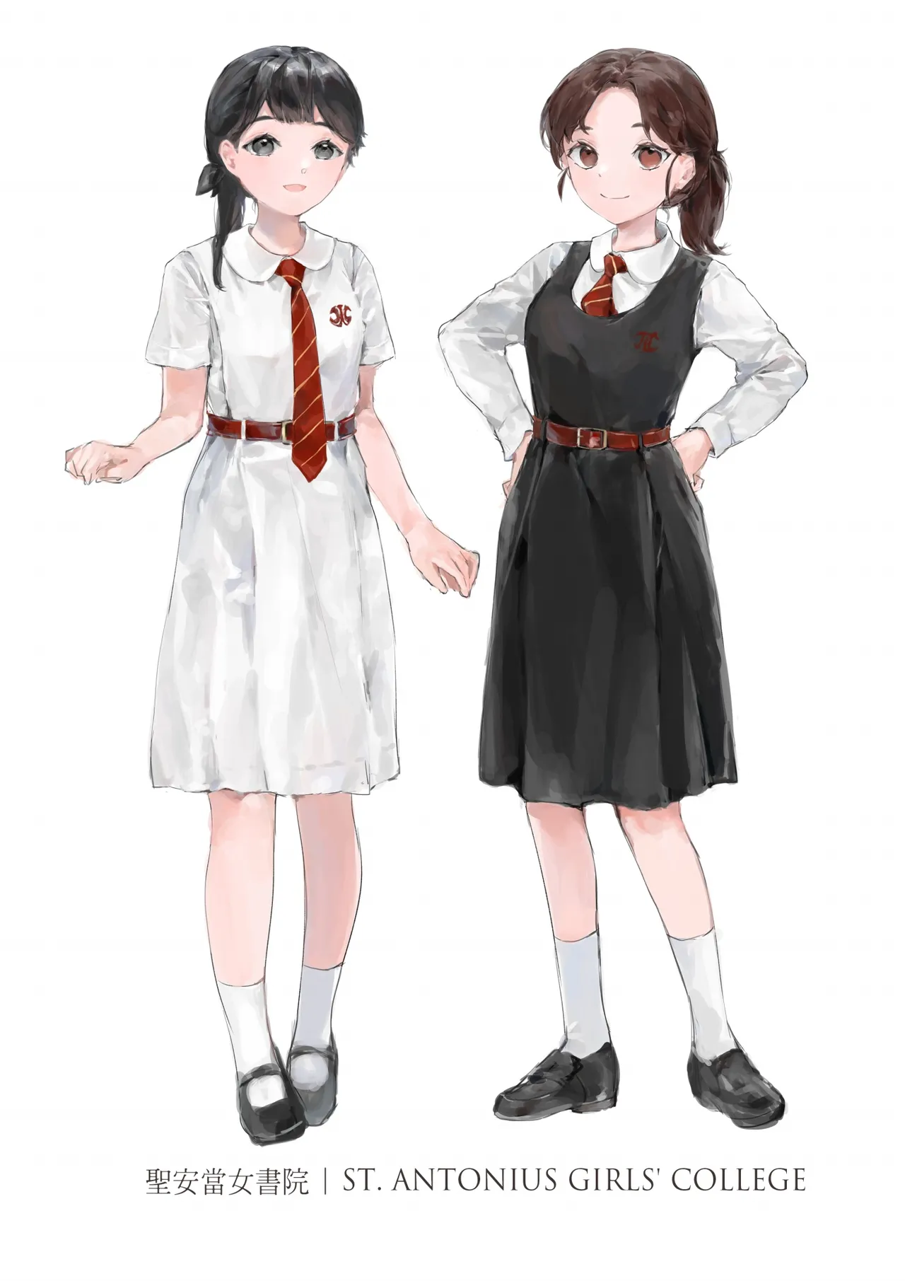 Hong Kong Joshi Chuugaku Seifuku Zukan page 14 - schoolgirl uniform artbook hentai manga - read online free