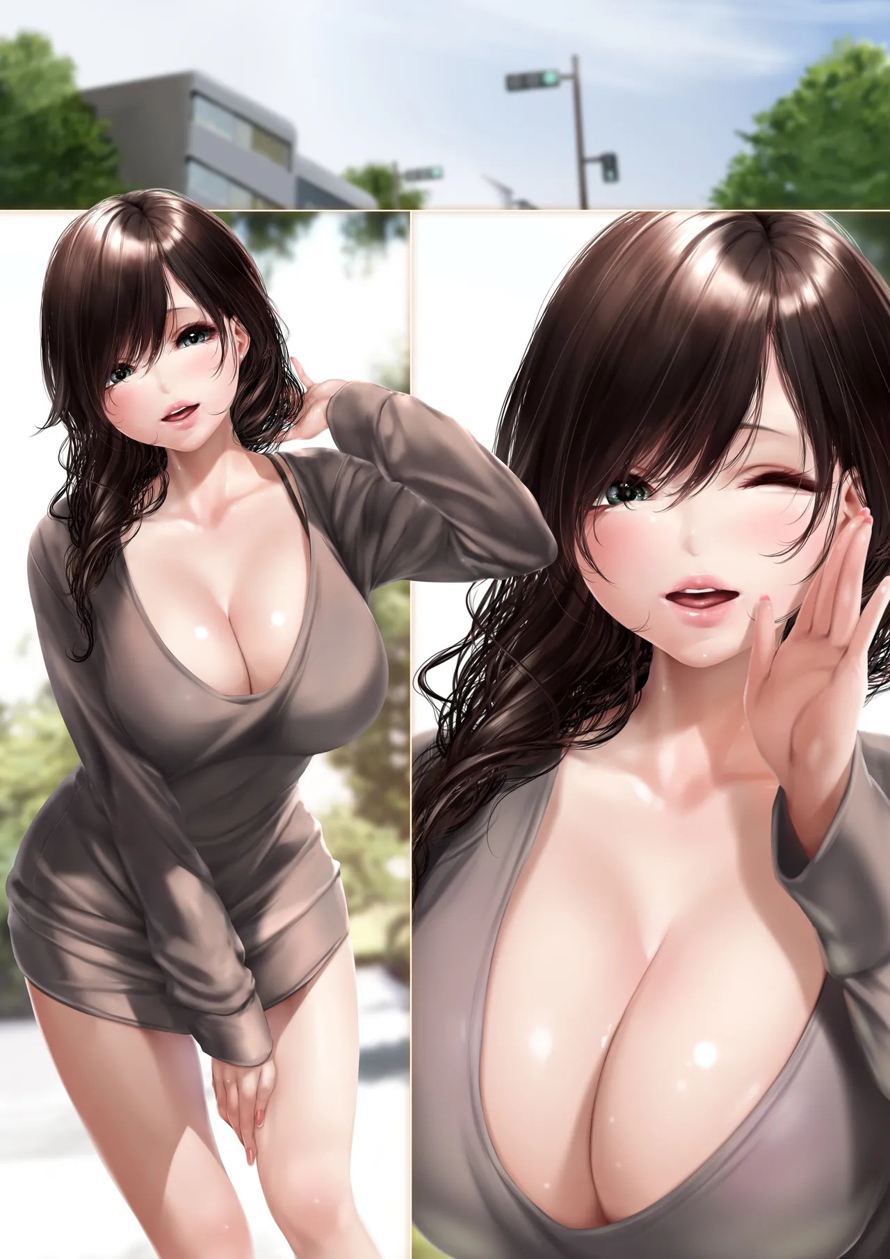 Machi de Deatta Onee-san wa Gakusei Jidai no Senpai de page 104 original parody - sole female sole male hentai manga - read online free