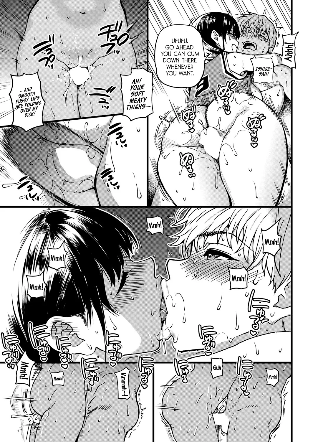 [Shiwasu no Okina] Koko Kara Saki wa Sex Desu!! (Boku no Seieki de Honpuku Kaiyu!!) Ch. 1-10 [English] page 150 - milf kissing hentai manga - read online free