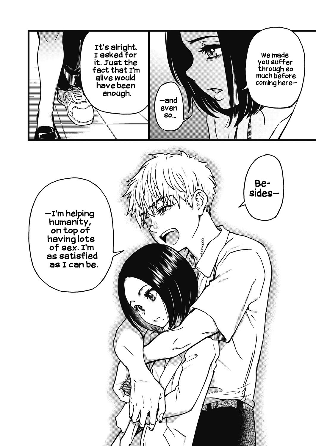 [Shiwasu no Okina] Koko Kara Saki wa Sex Desu!! (Boku no Seieki de Honpuku Kaiyu!!) Ch. 1-10 [English] page 280 - milf kissing hentai manga - read online free