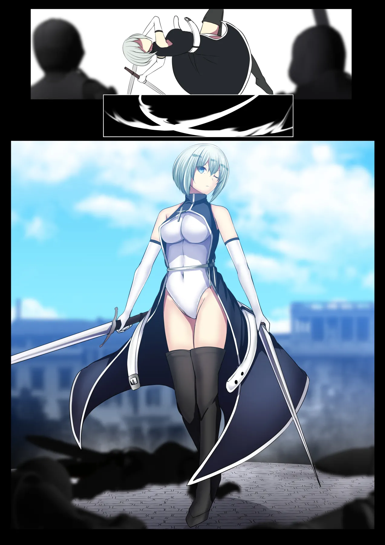 Senki Bad End Gaiden Sennou Haiboku shita Heroine no Matsuro- page 147 original parody - multi-work series blowjob hentai manga - read online free