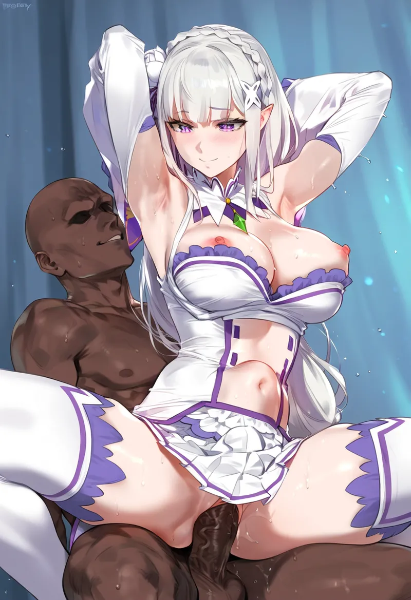 ChocoPizza emilia自 用 page 413 featuring emilia re zero kara hajimeru isekai seikatsu parody - uncensored ai generated hentai manga - read online free