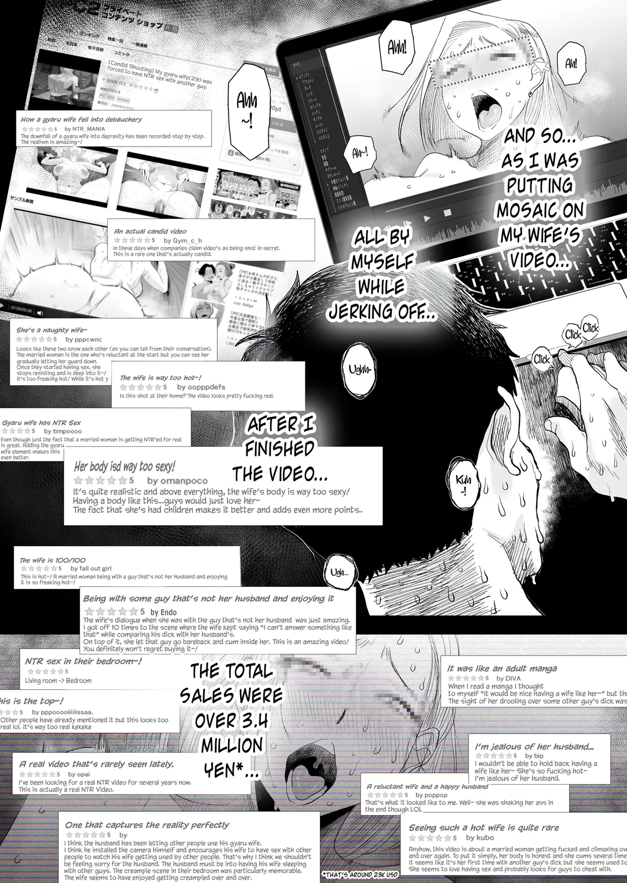 Tsuma ni Mosaic page 56 original parody - nakadashi big penis hentai manga - read online free
