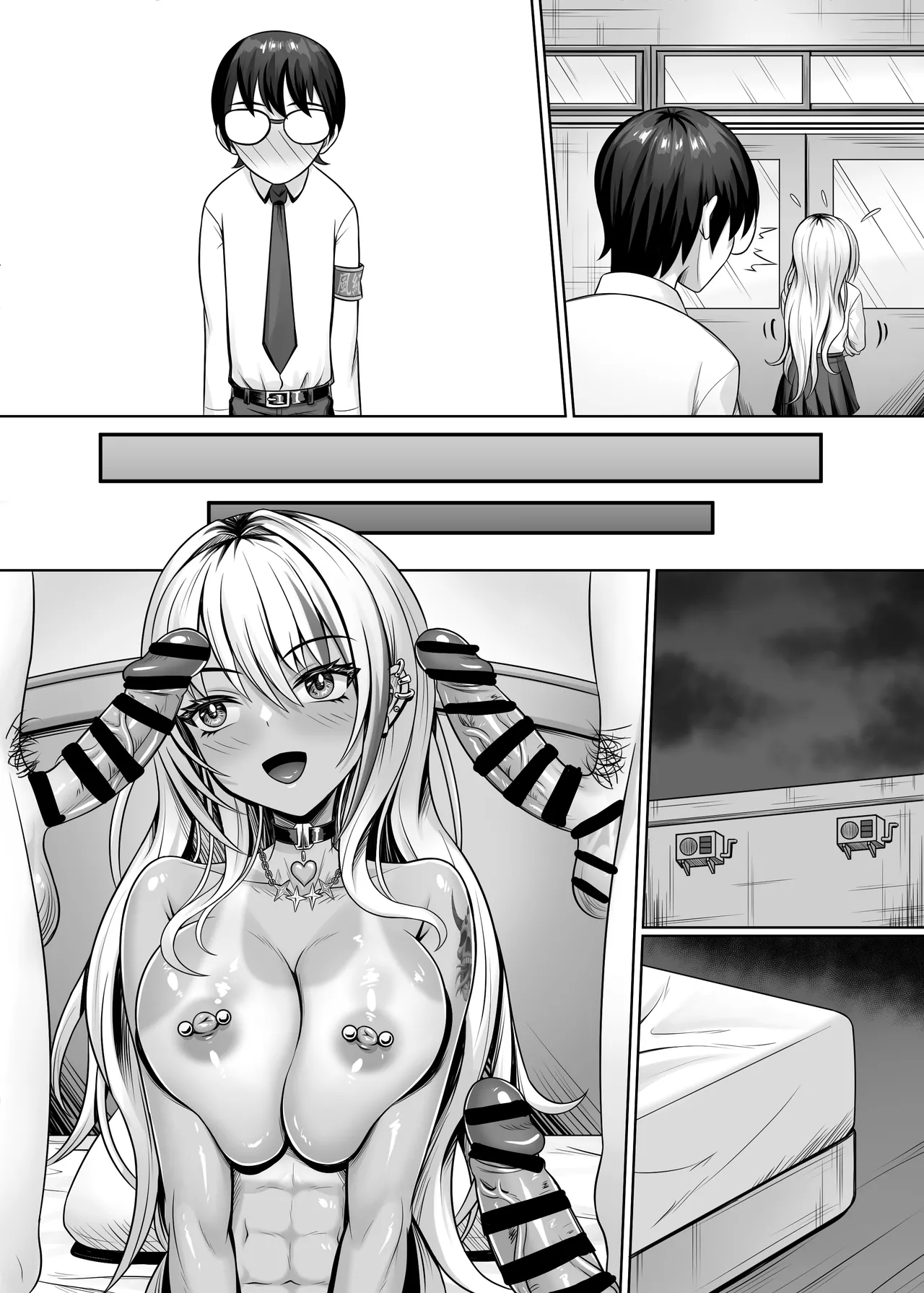 Class no Kuro Gal to Pakopako page 51 original parody - piercing group hentai manga - read online free