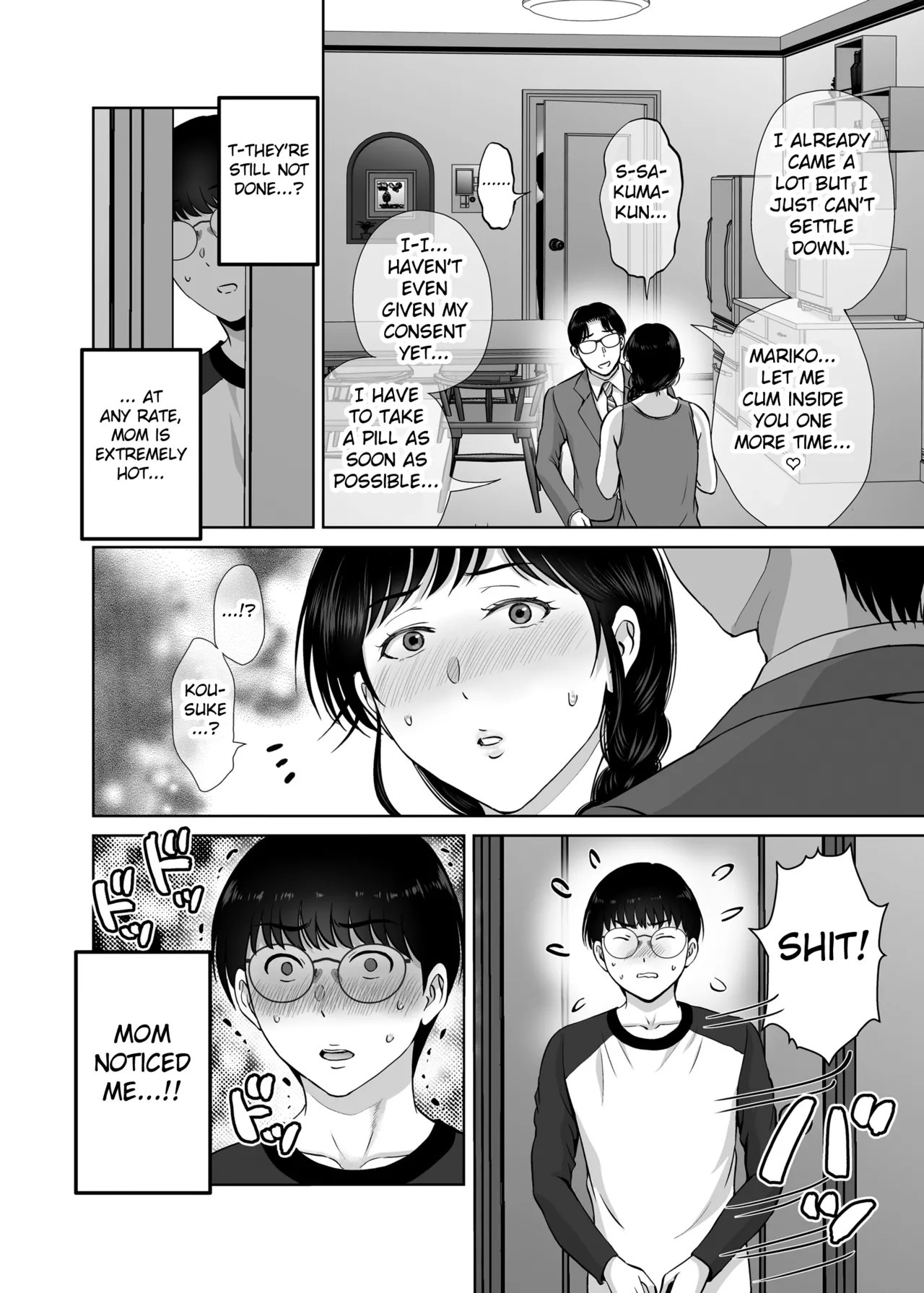 [Melon no Hoshiboshi (Hoshiduki Melon)] Kyonyuu Kaa-san ga Boku no Me mo Mae de Oji-san no Namachin de Ikimakutta Hanashi [English] [Fated Circle] [Digital] page 32 original parody - sole female paizuri hentai manga - read online free