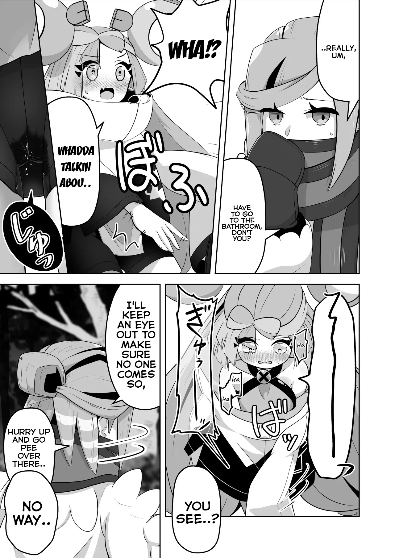 Guru x Jamo in Pasio!! page 24 featuring grusha pokemon parody - no penetration urination hentai manga - read online free