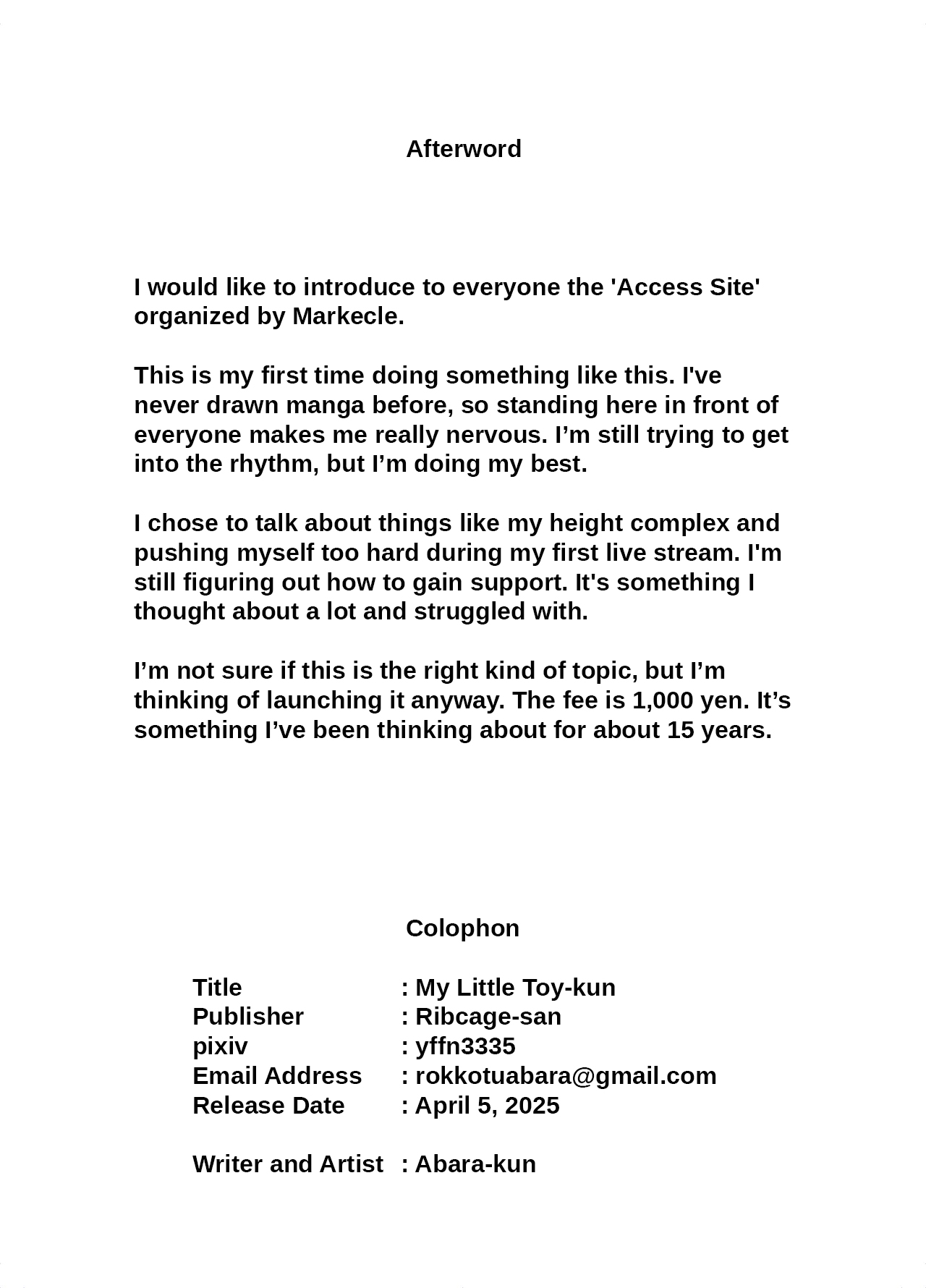 [Rokkotsu-san (Abara-kun)] Watashi no Omocha-kun | My Little Toy-kun (Dildo) 1 [English] [Nipis Family] page 35 original parody - sole female sole male hentai manga - read online free