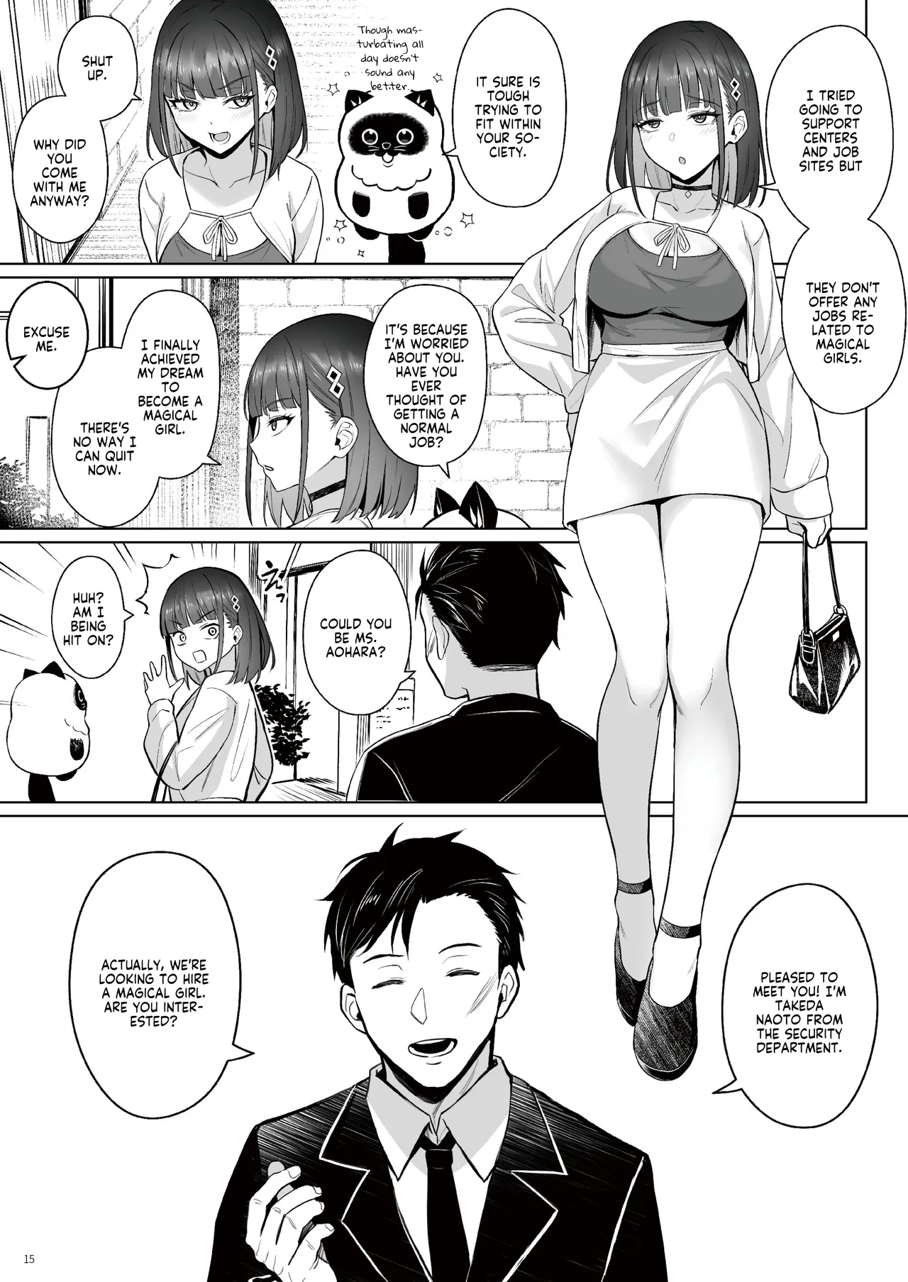 Moto Mahou Shoujo no Shigoto Hanashi Ao Zenjitsutan | Former Magical Girl Blue's Work: The Prequel page 14 original parody - squirting scar hentai manga - read online free