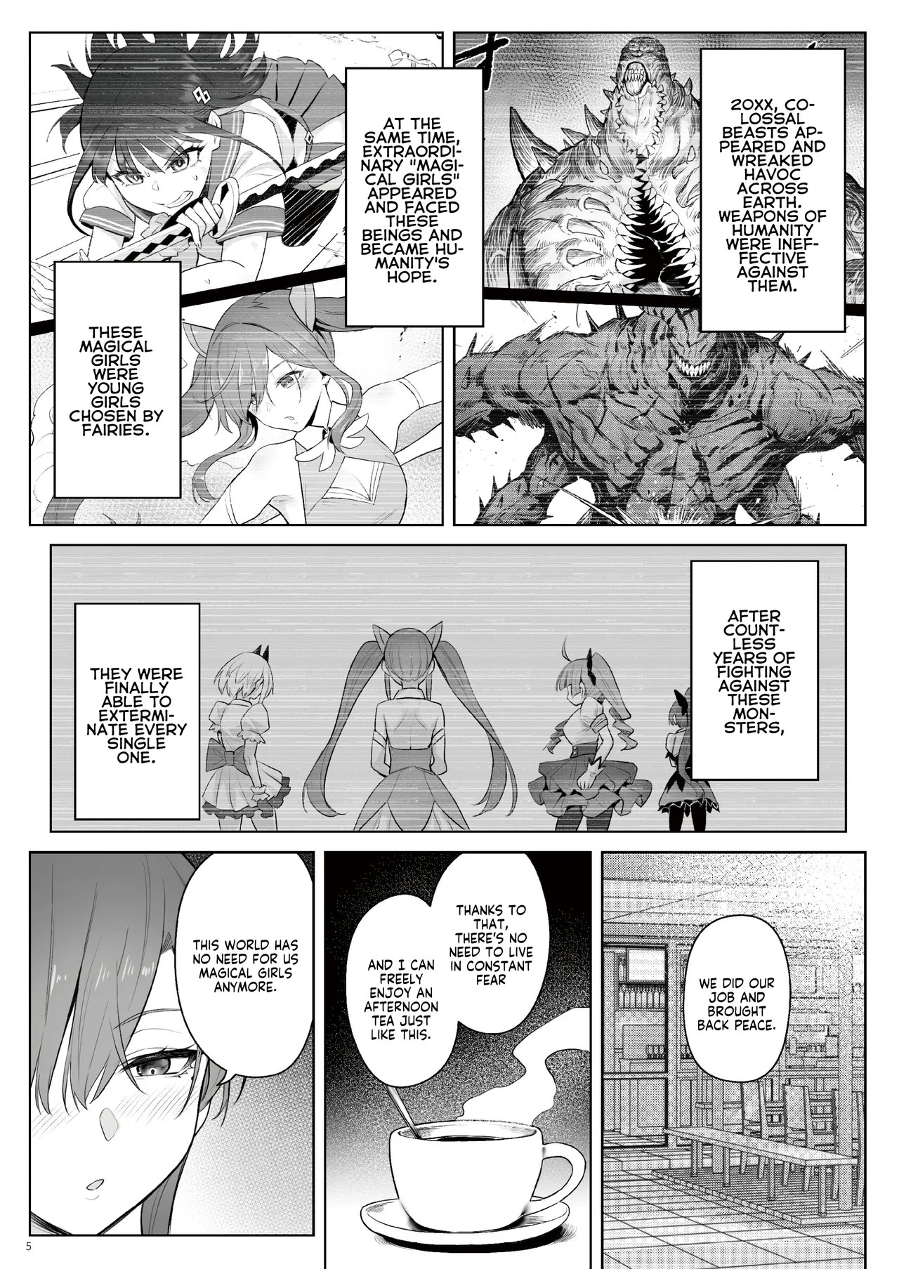 Page 4 of Moto Mahou Shoujo no Shigoto Hanashi Ao Zenjitsutan | Former Magical Girl Blue's Work: The Prequel