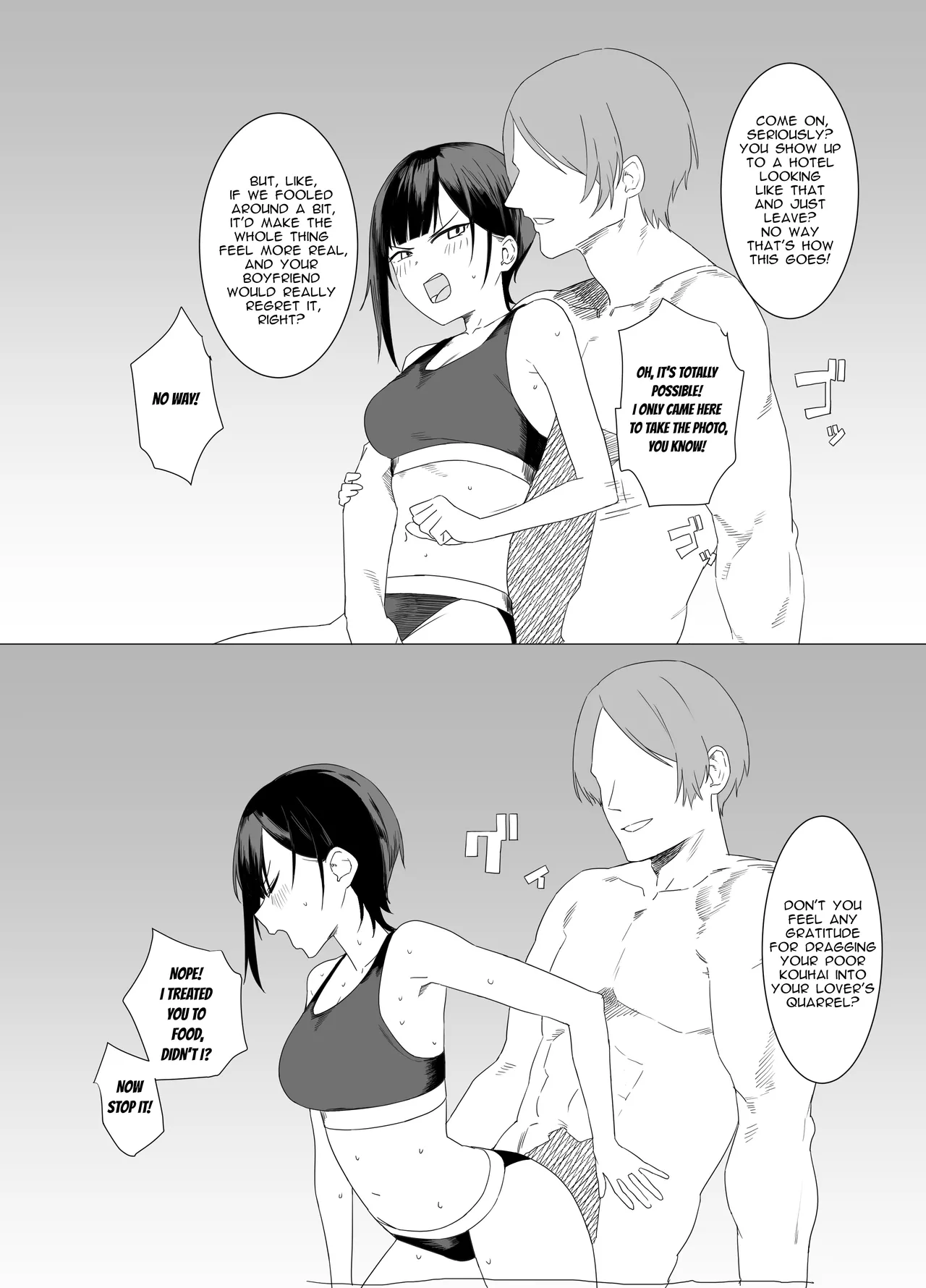 Intending to Control His Ejaculation with a Chastity Belt and Fake an NTR Prank on April Fool’s, the Mischievous Girlfriend Gets Overwhelmed by Her Partner’s Skills, Turning the Lie into Reality page 11 original parody - sole female big penis hentai manga - read online free