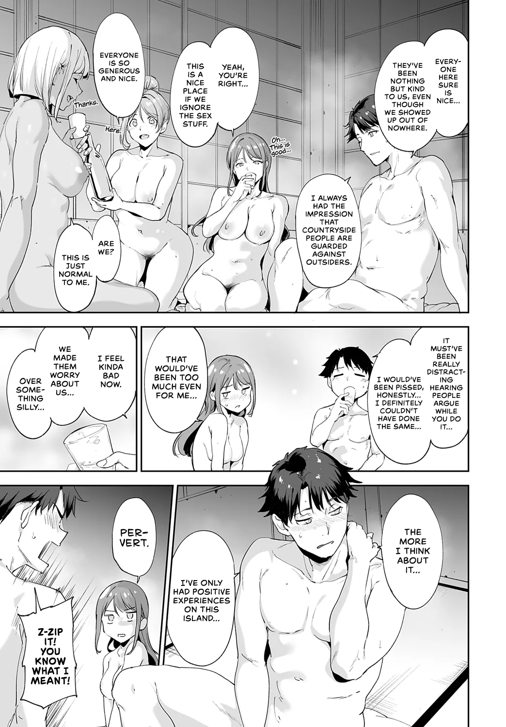 Amoral Island: Episode 4 page 21 - sole male nakadashi hentai manga - read online free