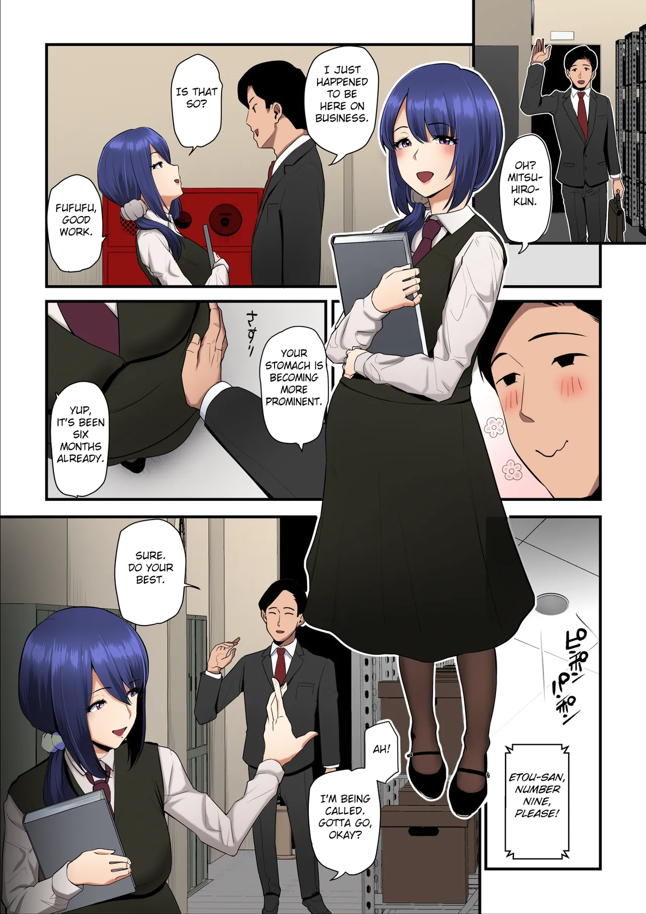 Nureta Ajisai 3 page 31 original parody - business suit pregnant hentai manga - read online free