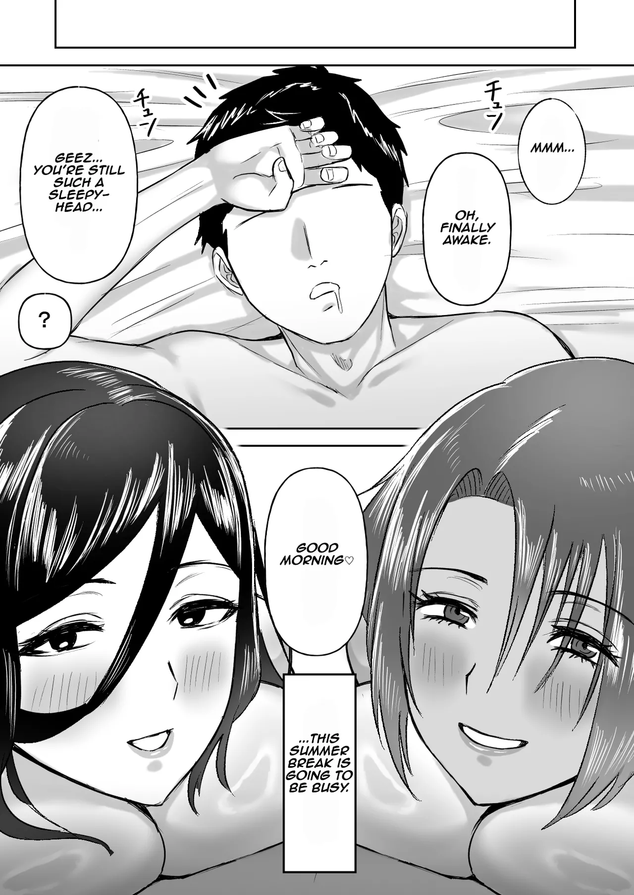 Dekai Osananajimi-tachi ni Hasamarete Ase Daku Harem Ecchi | Harem Sex Sandwiched Between My Huge Childhood Friends page 61 original parody - virginity leg lock hentai manga - read online free