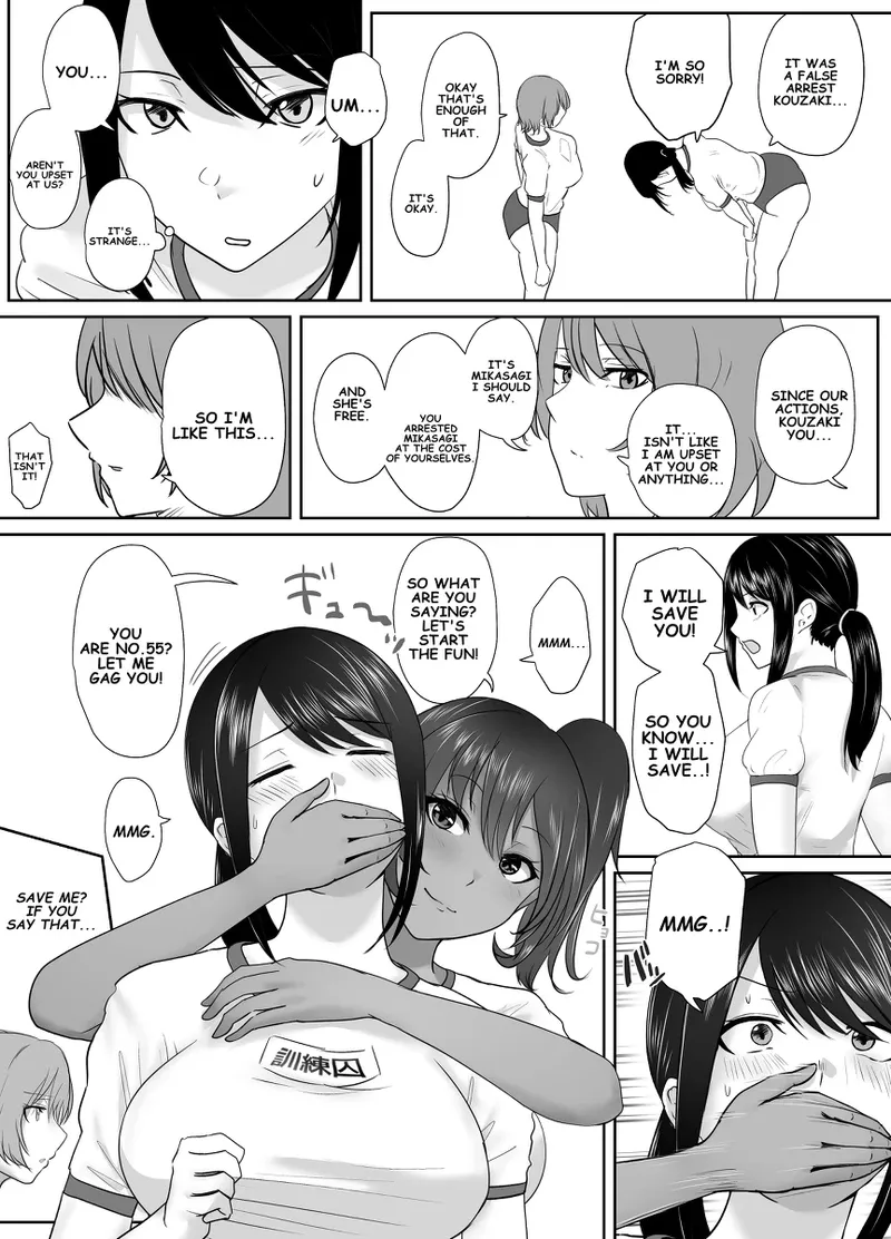 A young lady being arrested. Chapter 1-8 page 116 original parody - gag bondage hentai manga - read online free