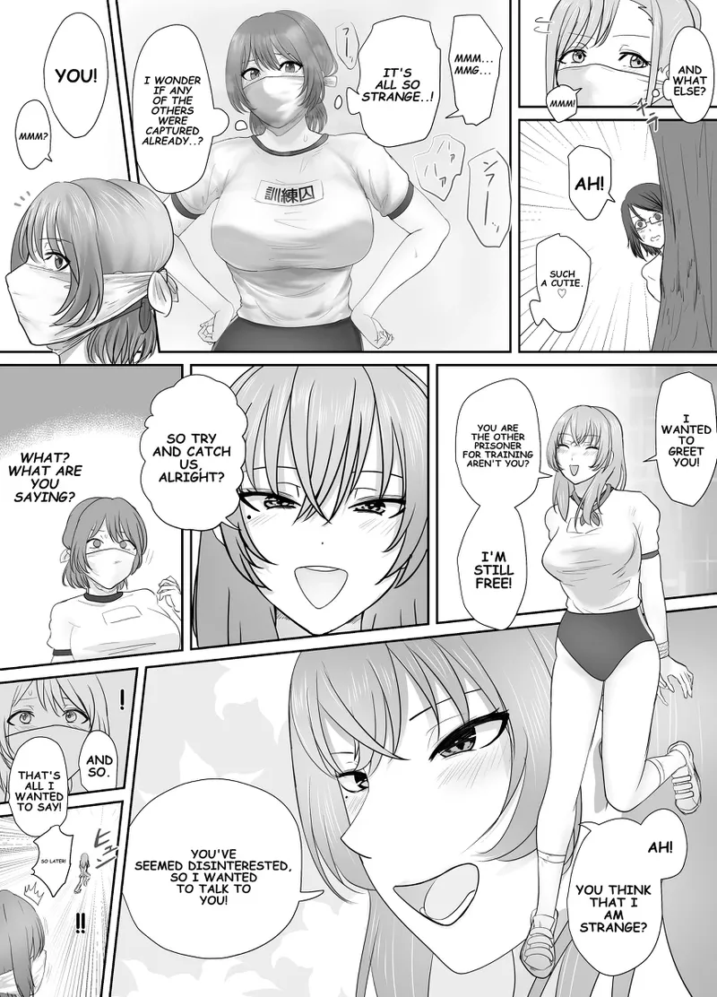 A young lady being arrested. Chapter 1-8 page 119 original parody - mouth mask bondage hentai manga - read online free