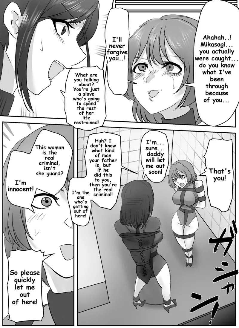 A young lady being arrested. Chapter 1-8 page 41 original parody - gag bondage hentai manga - read online free