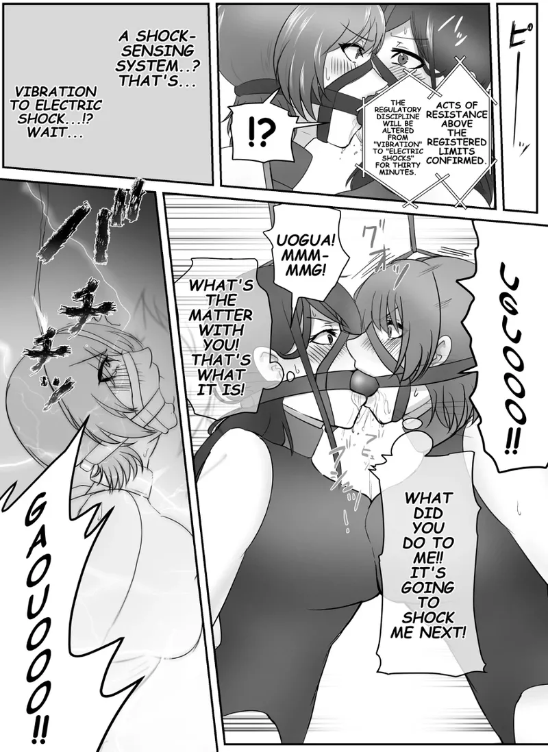A young lady being arrested. Chapter 1-8 page 62 original parody - gag bondage hentai manga - read online free