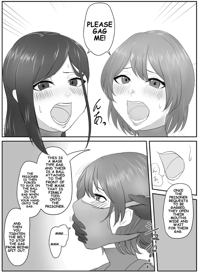 A young lady being arrested. Chapter 1-8 page 75 original parody - mouth mask bondage hentai manga - read online free