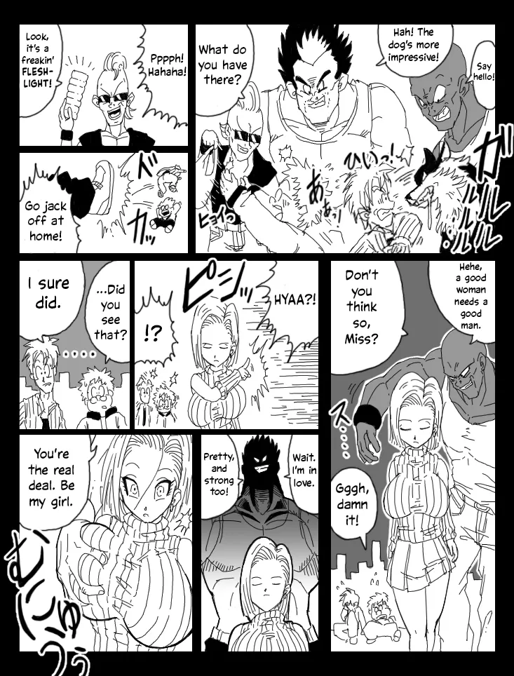 DRAGON ROAD 8 page 15 featuring android 18 dragon ball z parody - sole female big areolae hentai manga - read online free