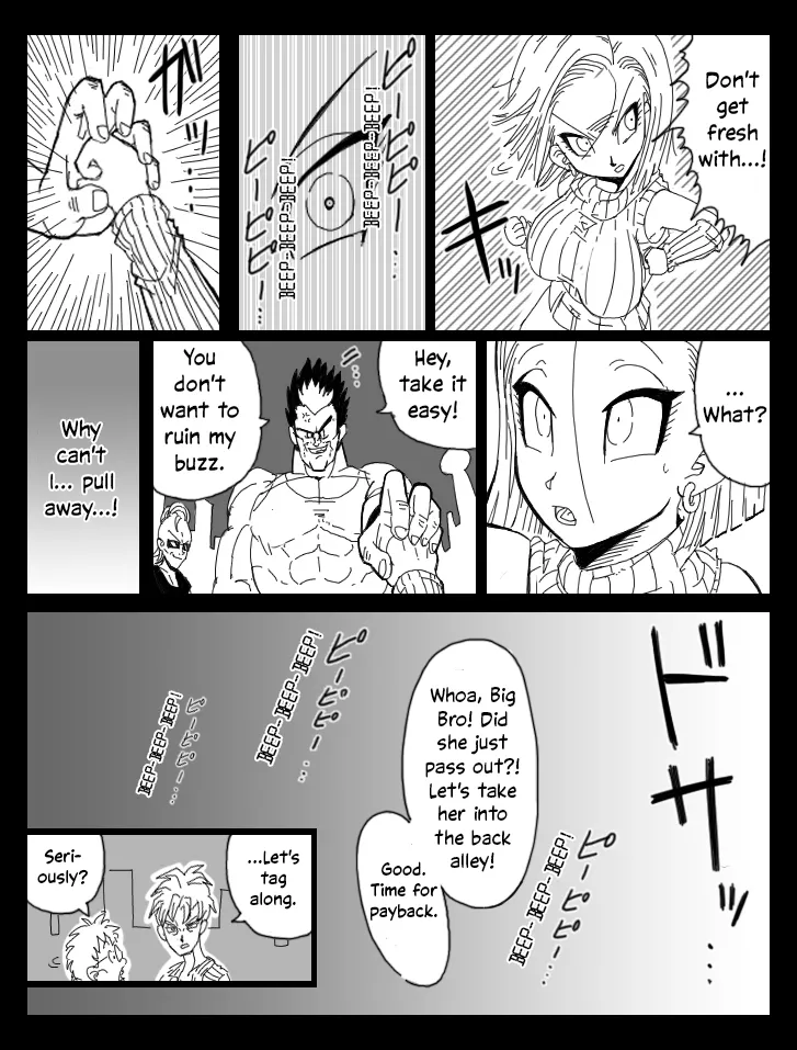 DRAGON ROAD 8 page 16 featuring android 18 dragon ball z parody - sole female big areolae hentai manga - read online free