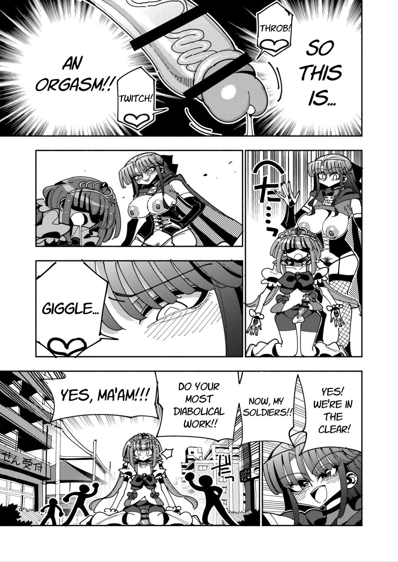 Futanari Mahou Shoujo VS Aku no Onna Kanbu no Yuuwaku | Futanari Magical Girl vs Seduction of an Evil Female Executive page 19 original parody - stockings blowjob hentai manga - read online free