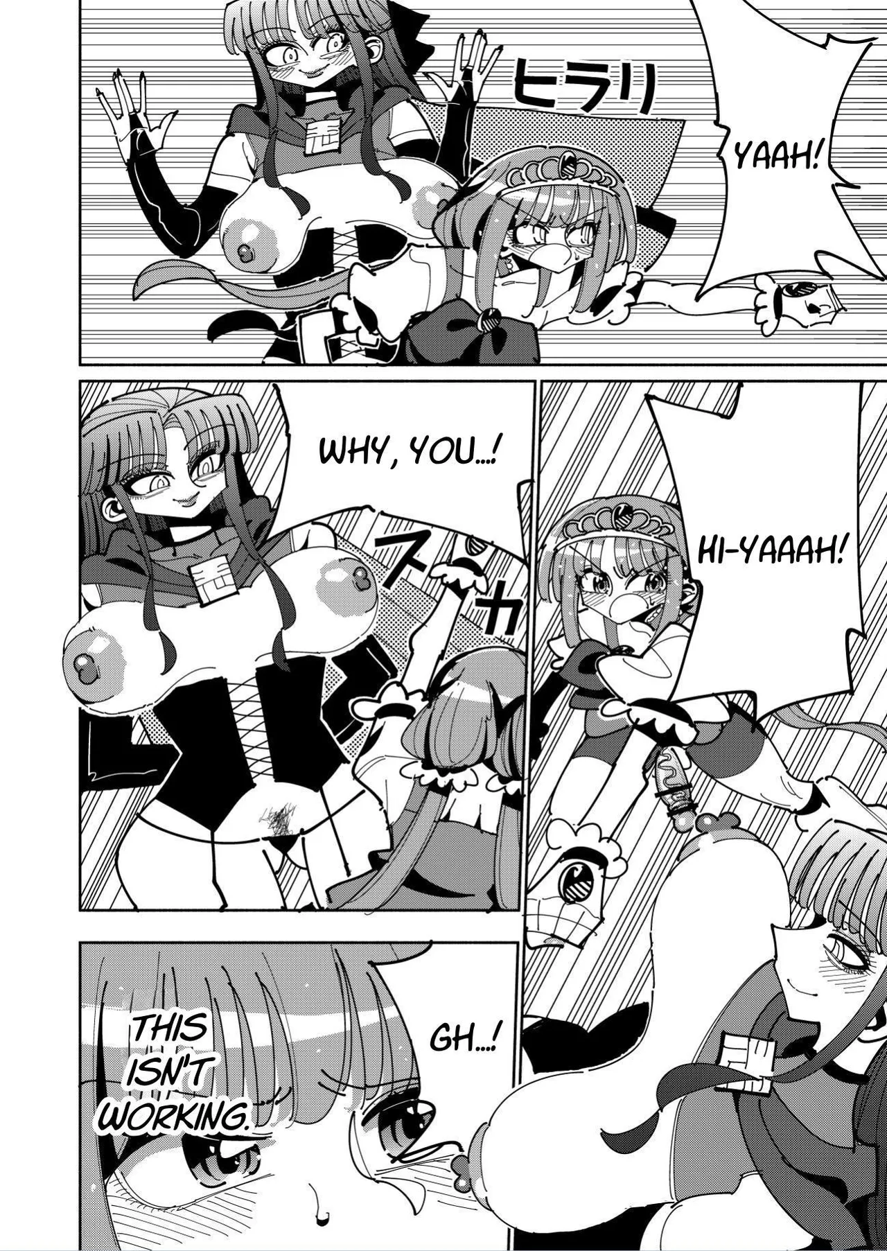 Futanari Mahou Shoujo VS Aku no Onna Kanbu no Yuuwaku | Futanari Magical Girl vs Seduction of an Evil Female Executive page 22 original parody - stockings blowjob hentai manga - read online free