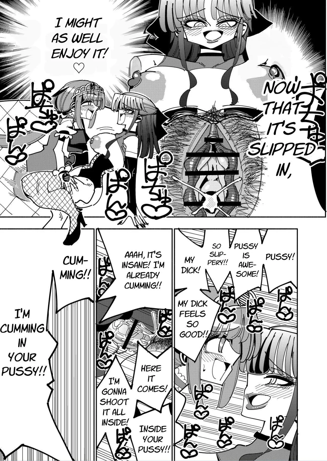 Futanari Mahou Shoujo VS Aku no Onna Kanbu no Yuuwaku | Futanari Magical Girl vs Seduction of an Evil Female Executive page 47 original parody - stockings blowjob hentai manga - read online free