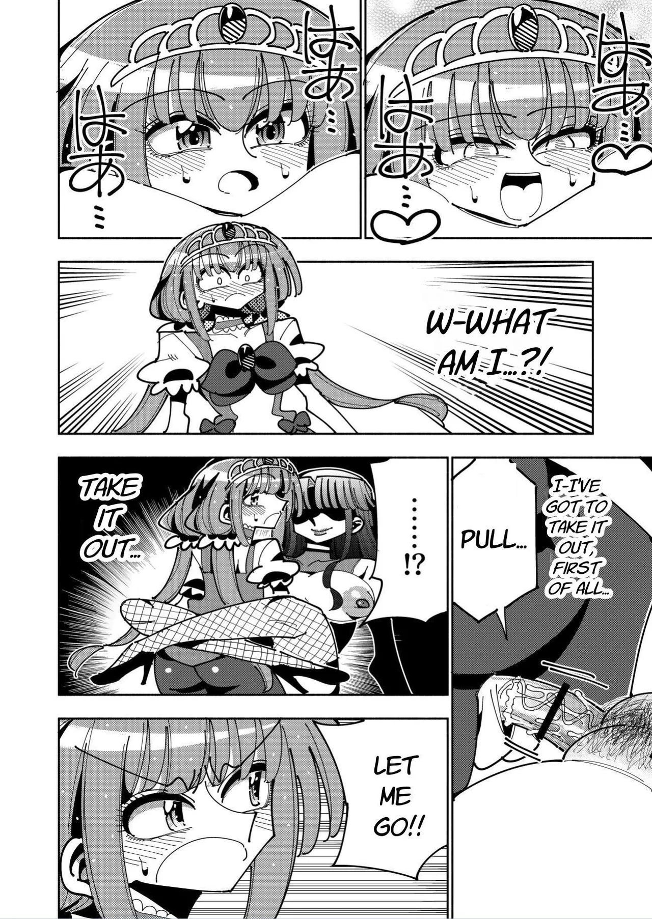 Futanari Mahou Shoujo VS Aku no Onna Kanbu no Yuuwaku | Futanari Magical Girl vs Seduction of an Evil Female Executive page 50 original parody - stockings blowjob hentai manga - read online free