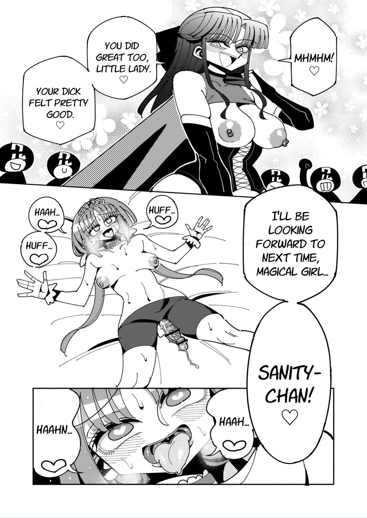 Futanari Mahou Shoujo VS Aku no Onna Kanbu no Yuuwaku | Futanari Magical Girl vs Seduction of an Evil Female Executive page 63 original parody - stockings blowjob hentai manga - read online free