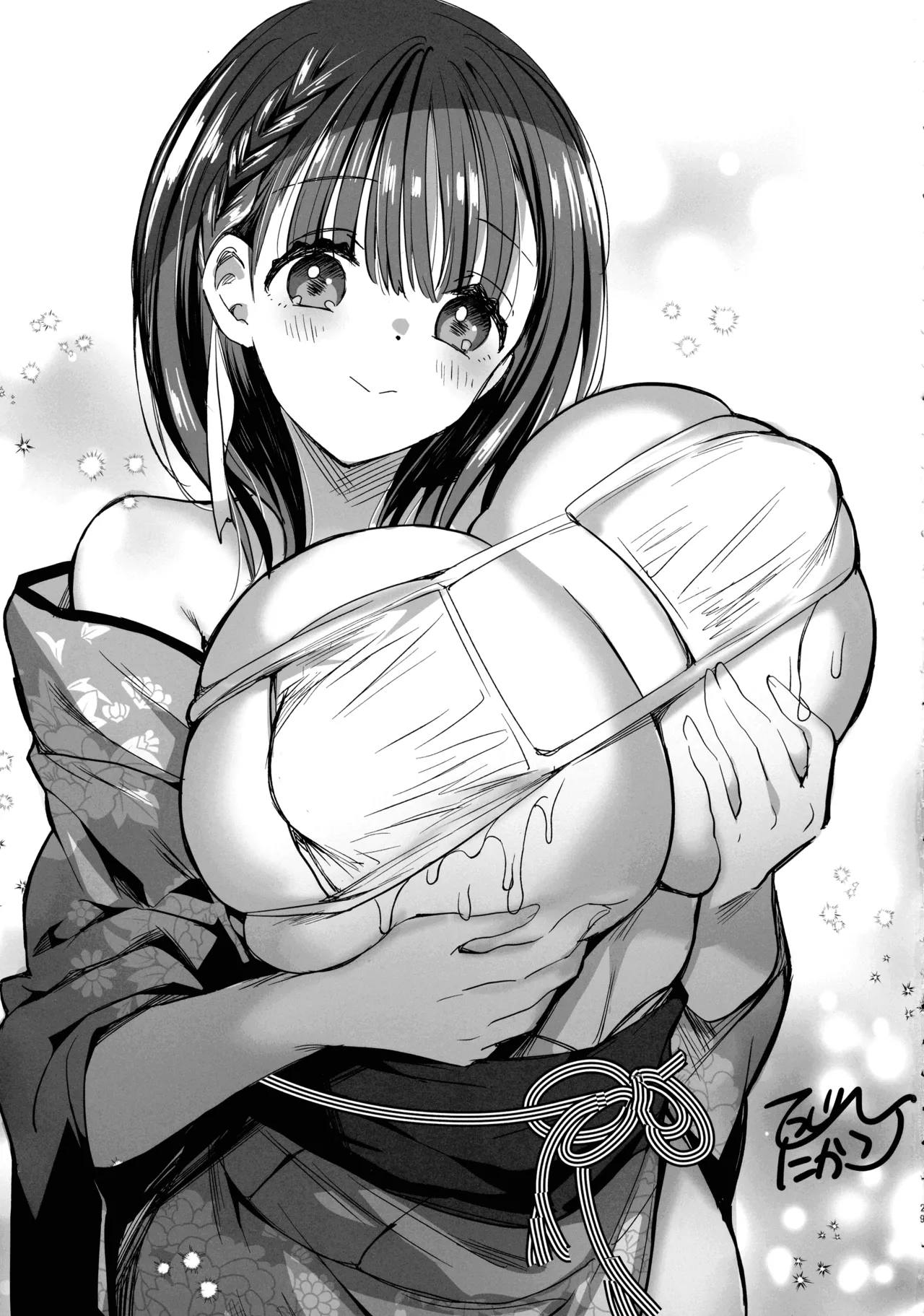 (C105) [Hitsujimama (Hitsuji Takako)] Bonyuu-chan to Kanbotsu-chan Otome Bonyuu Date page 29 original parody - kissing big breasts hentai manga - read online free