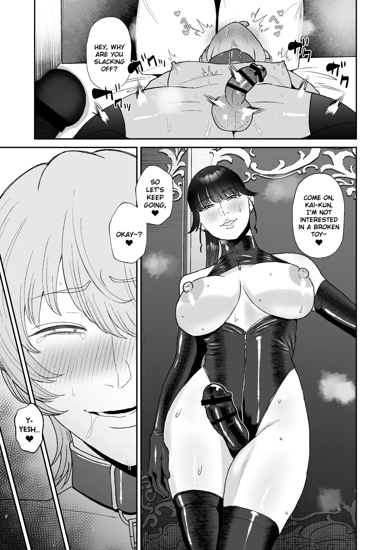 [Okuchi no Okuchi (Watari Kaoru)] Boku wa Maso ga Daikoubutsu na Onee-san no Omocha | I’m the Toy of a Masochist’s Lover Onee-san [English] page 40 original parody - paizuri multiple orgasms hentai manga - read online free