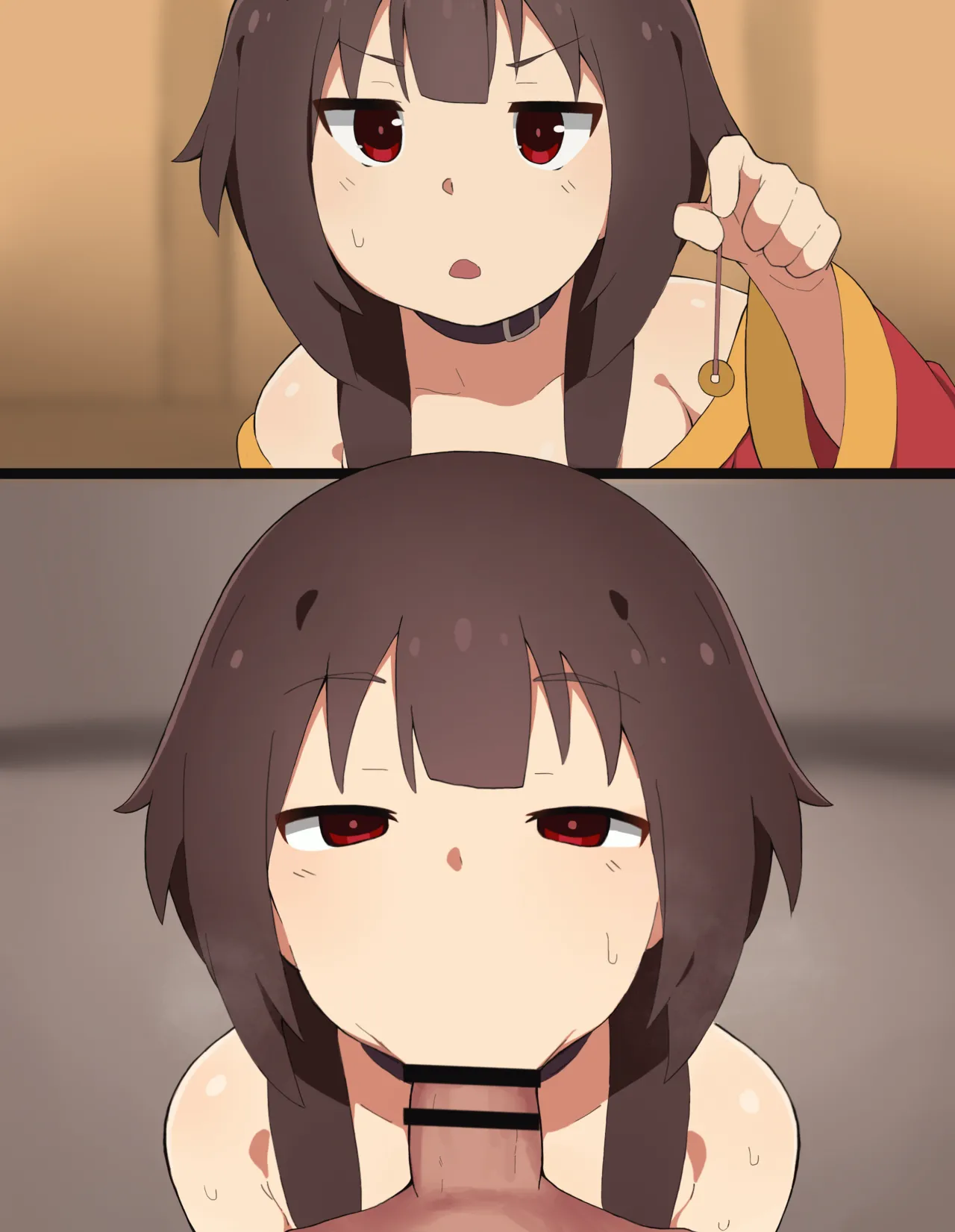 Konosuba Hypnotic Earrings page 14 featuring yunyun kono subarashii sekai ni syukufuku o parody - big breasts blowjob hentai manga - read online free