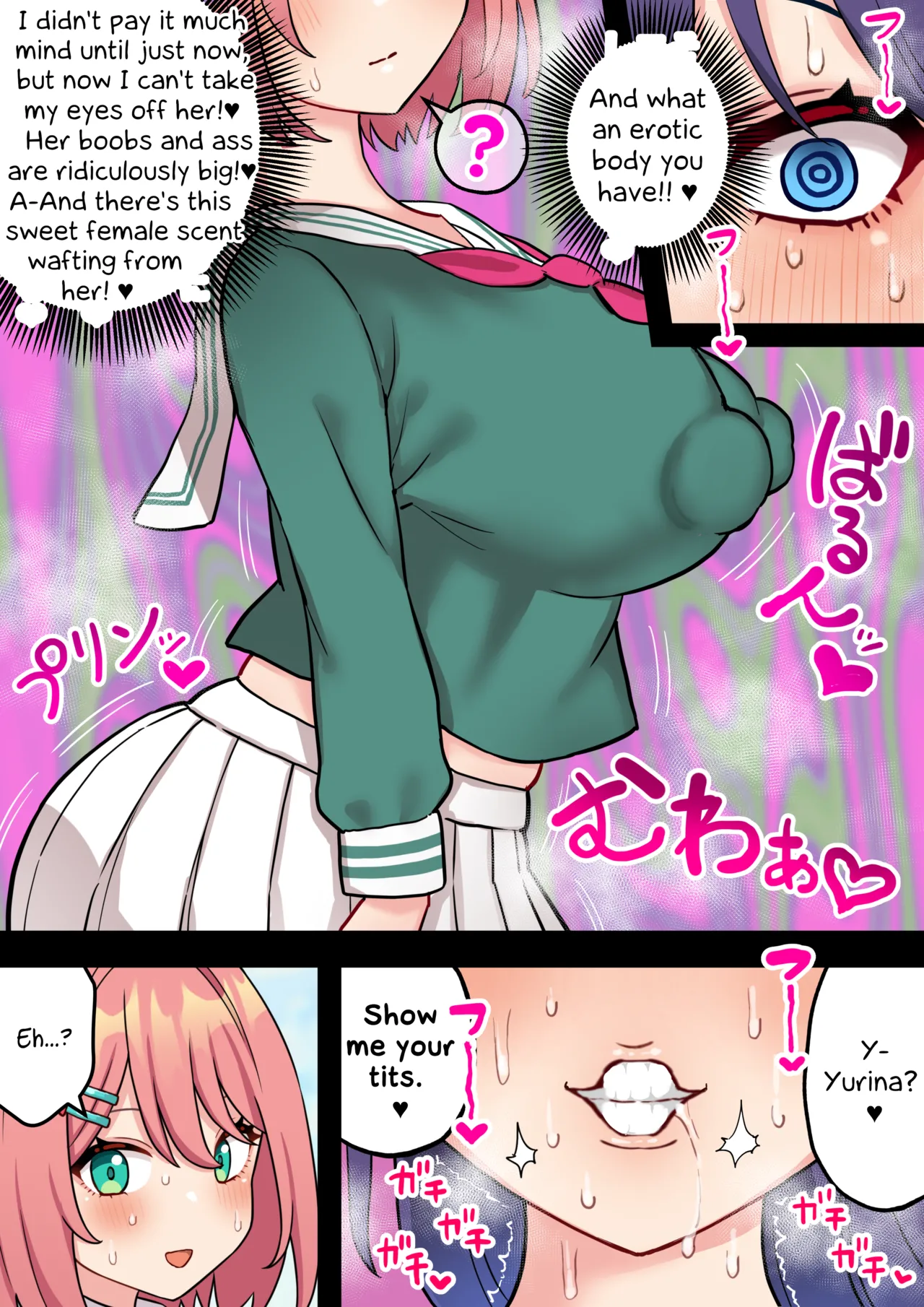Seiso Junai Yuri Couple ni Chinpo Haete Owaru Hanashi | A Story About The Most Pure And Innocent Lesbian Schoolgirl Couple Growing A Dick - Page 10