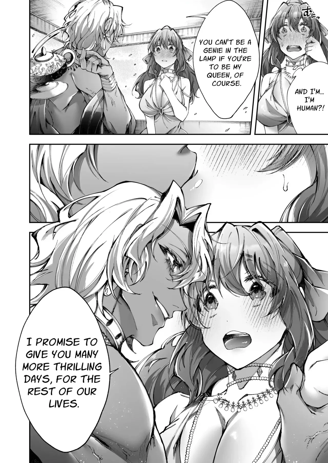 [DARKMOON (Ishimochi, Sumeragi Yui)] Mahou no Lamp ~Nannari to Gomeirei o Douzo~ | The Magic Lamp ~your wish is my command~ [English] [Signe] page 41 original parody - kissing big breasts hentai manga - read online free
