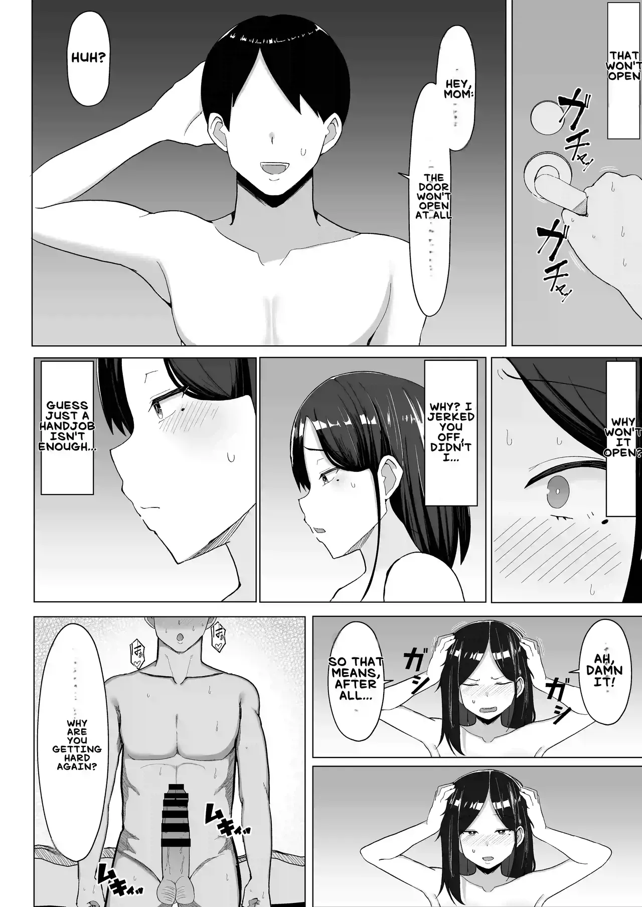 [Mustard Teikoku (Europia)] Kaa-chan to Sex Shinai to Derarenai Heya ~Kuchiurusai Haha to Hankouki no Ore~ | My annoying Mother and I, who's going through rebellious Phase [English] [BroadHareBreeder] page 23 original parody - sole female sole male hentai manga - read online free