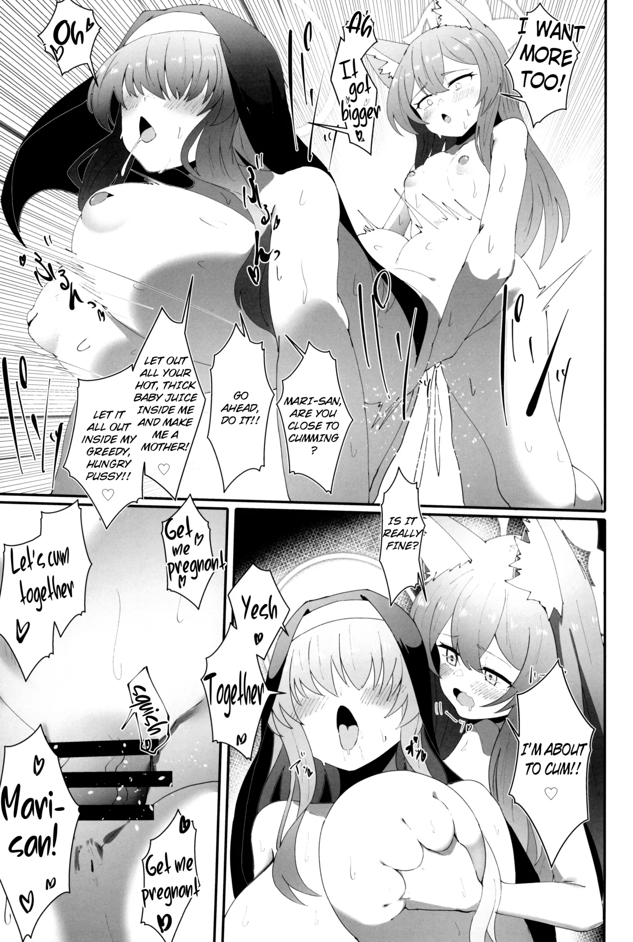 Teiketsu to Aiyoku no Kuuhaku ni | In a vacuum of chastity and lust page 29 featuring mari iochi blue archive parody - nakadashi big penis hentai manga - read online free