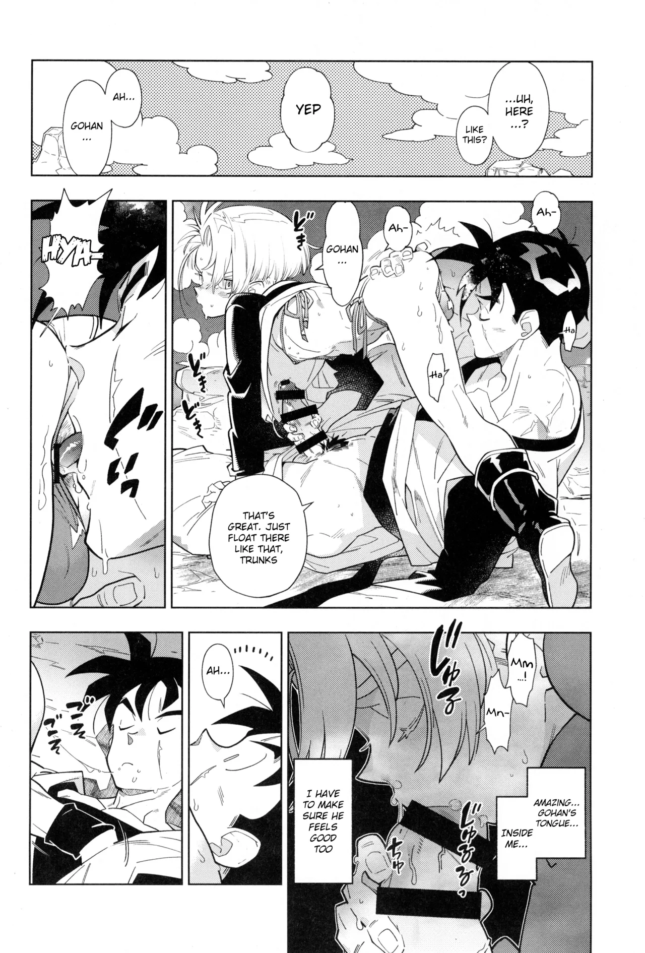 Nee Gohan-san Micro Bikini Suki desu ka? | Hey Gohan, Do You Like Microbikinis? page 14 featuring trunks briefs dragon ball z parody - bikini blowjob hentai manga - read online free