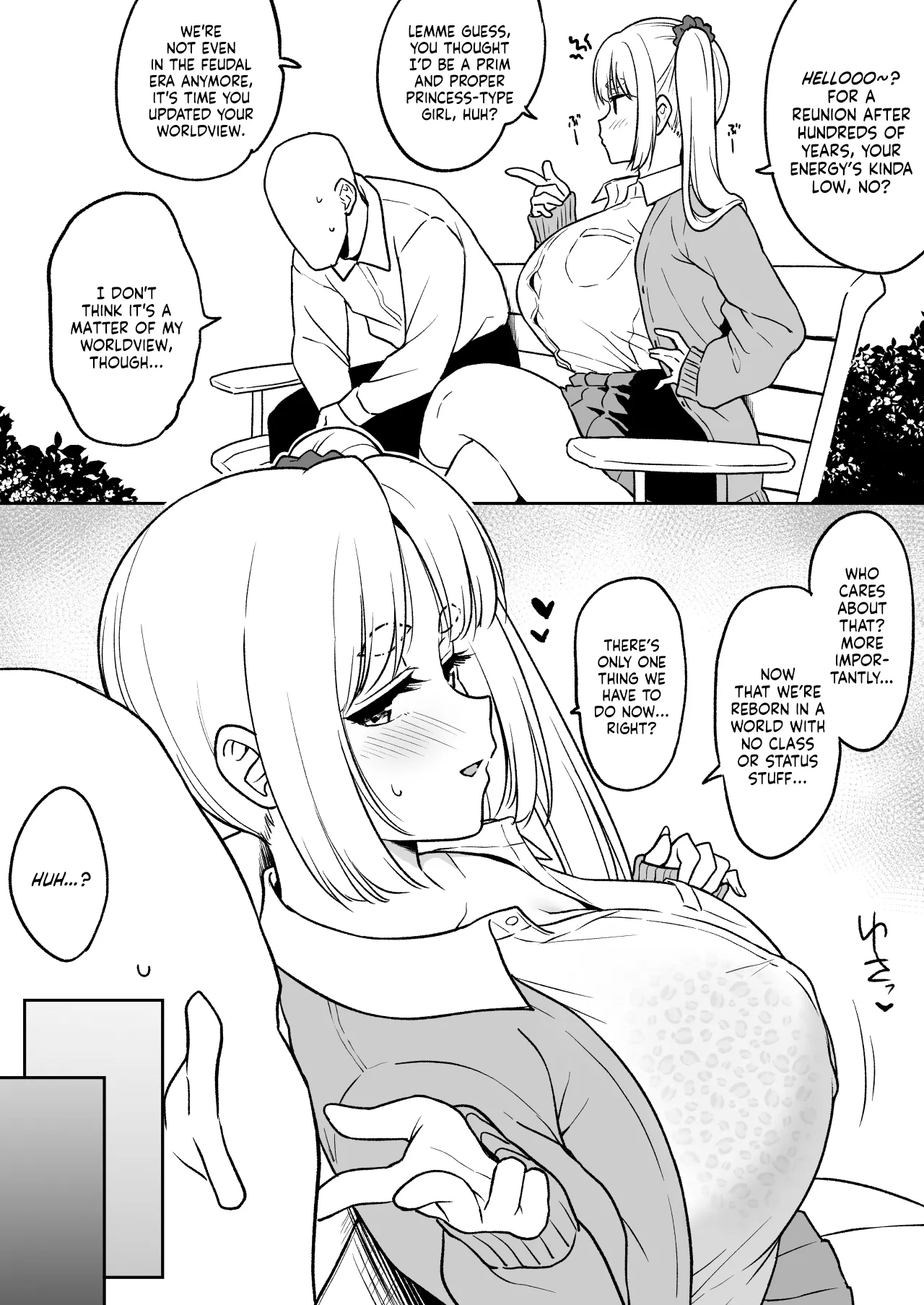 Zense de Musubarenakatta Hime ga Tensei Shitara Gorigori no Gal ni Natteta | The Princess Who Couldn't Be With Me in a Past Life Was Reincarnated as a Hardcore Gal page 10 original parody - sweating big breasts hentai manga - read online free